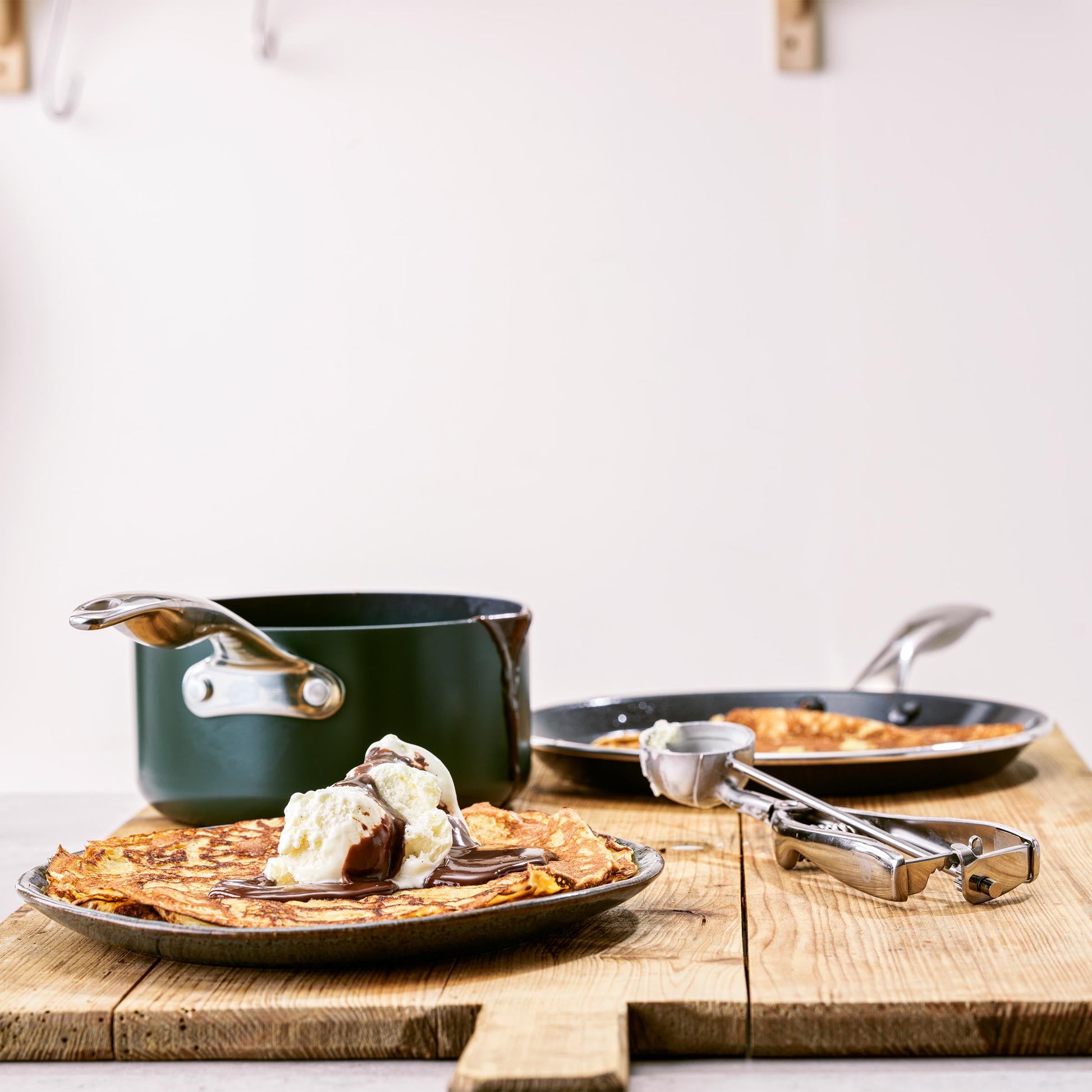 Dagelijkse kost sauspan 16cm 1,58L groen pannenkoeken met ijs