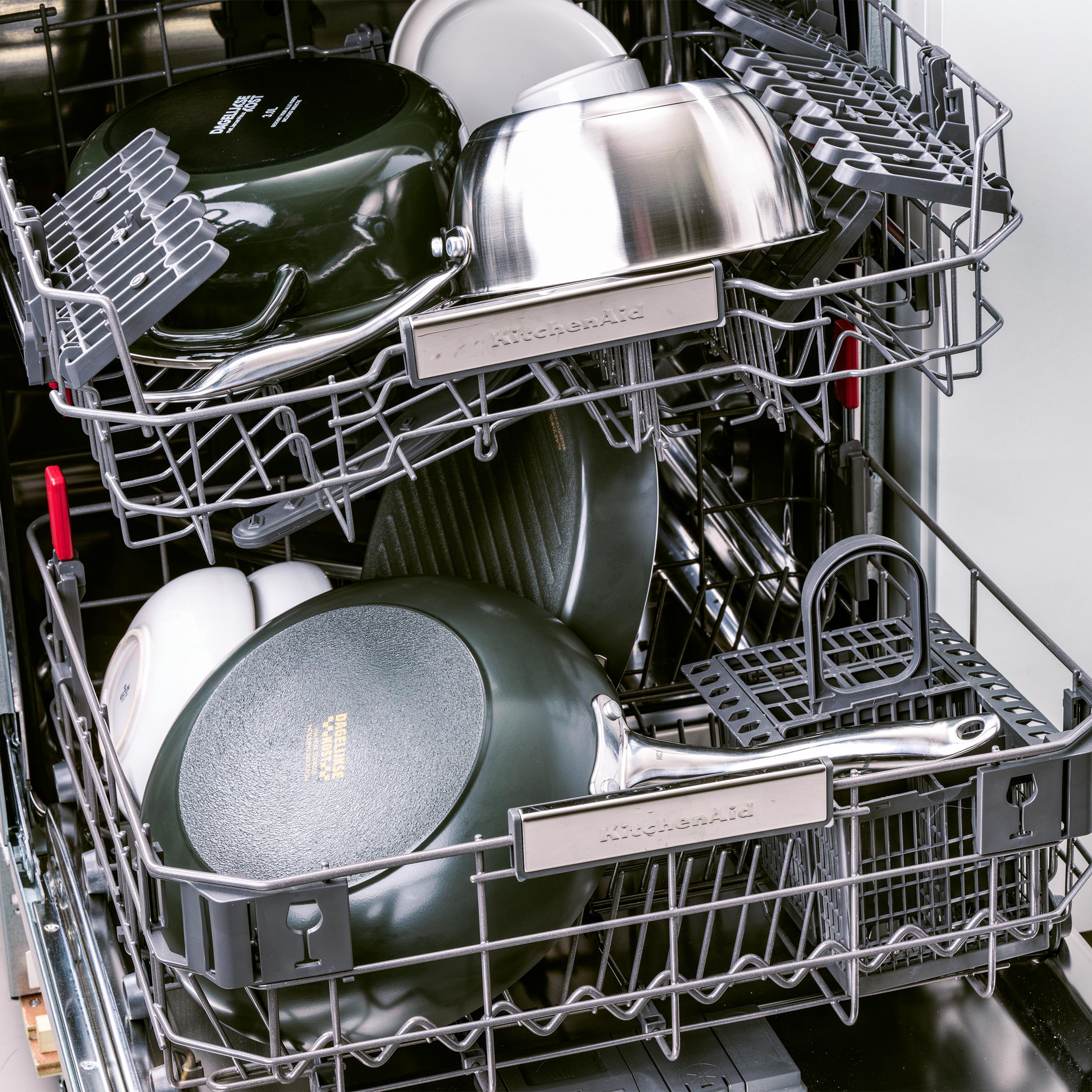 Dagelijkse kost steelpan 16cm met 2 tuiten zilver vaatwasser