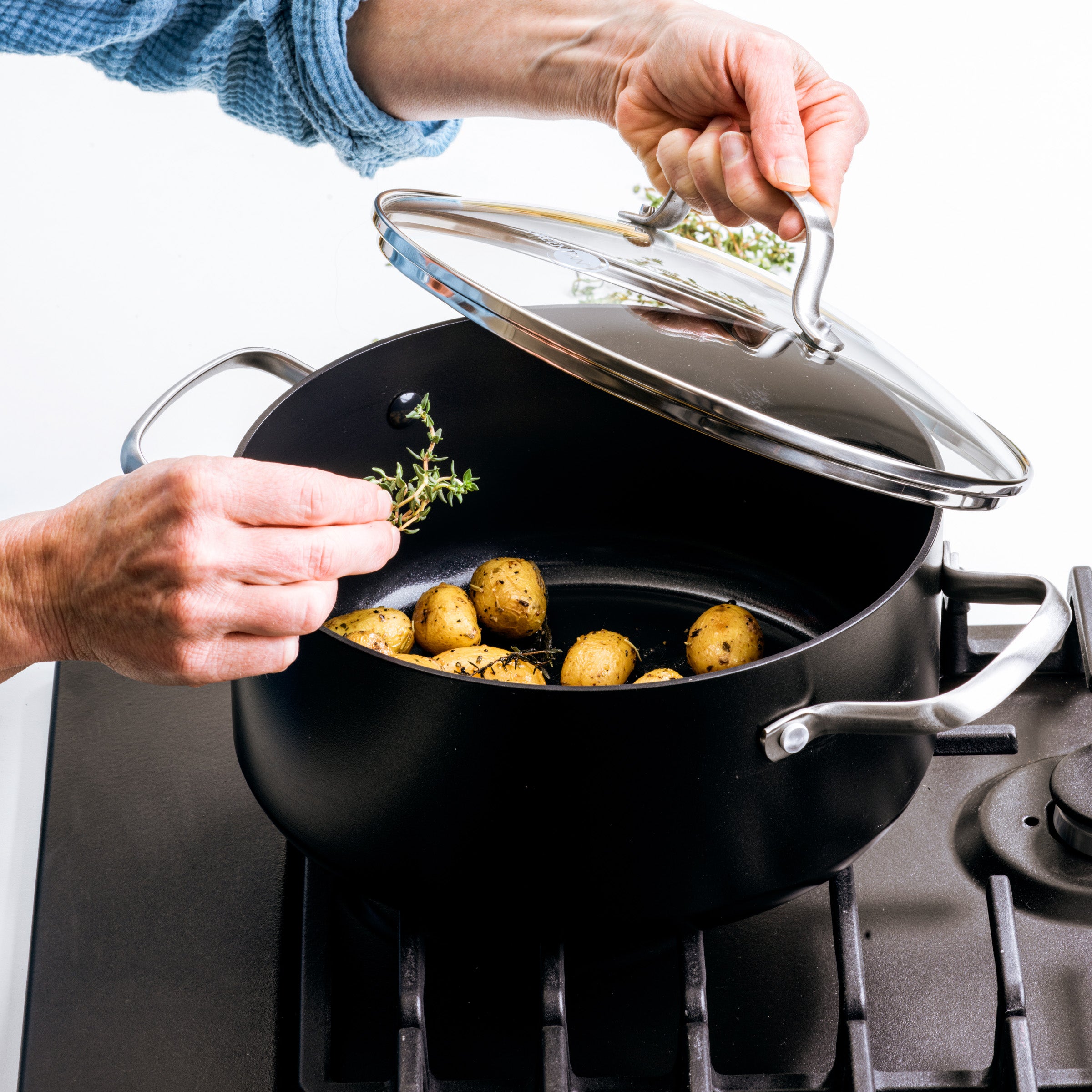 Greenpan Copenhagen Kookpannen Keramisch inductie pfas-vri  vooraanzicht 