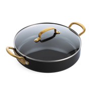 Barcelona Hapjespan 30cm met deksel - Black