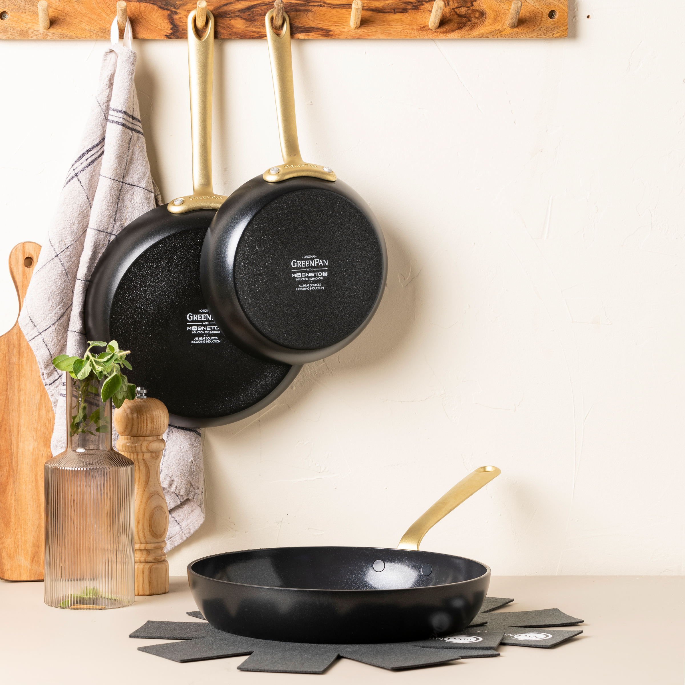 Greenpan koekenpannen Craft 5-delige set  Keramisch inductie pfas-vri onderkant 