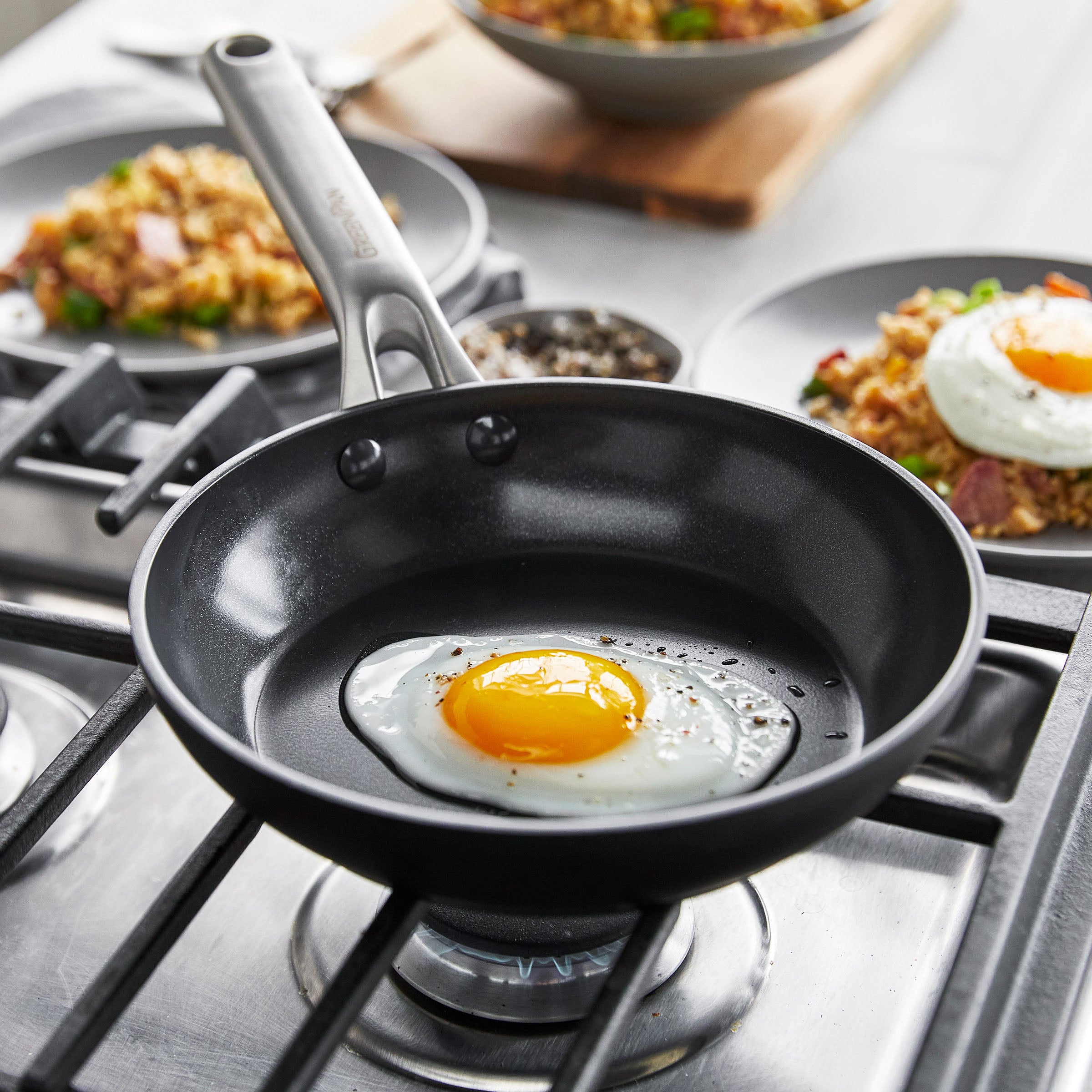Greenpan Omega Koekenpannen 20cm Keramisch inductie pfas-vri vooraanzicht 