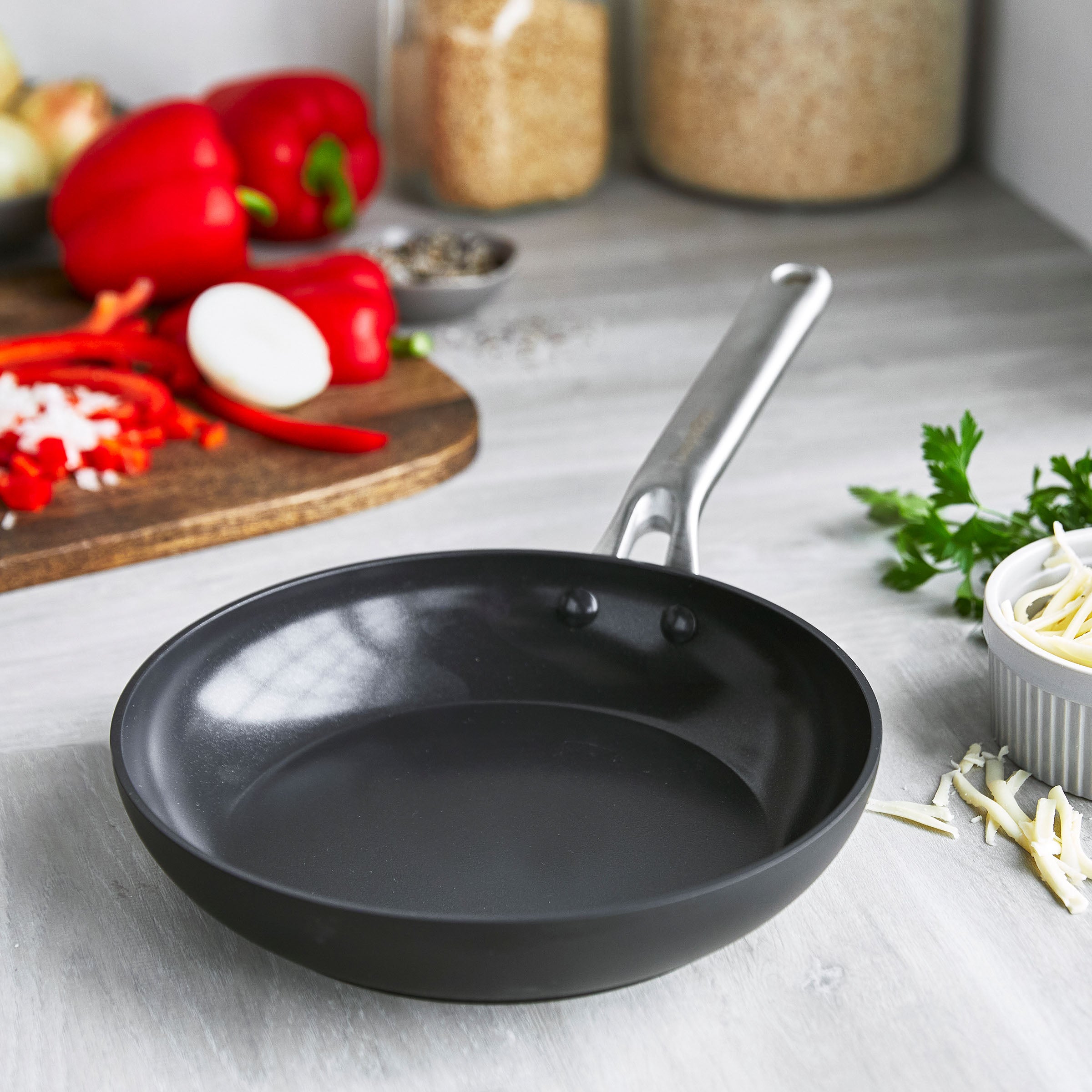 Greenpan Omega Koekenpannen 20cm Keramisch inductie pfas-vri vooraanzicht