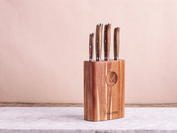 Mauviel Messenblok met 4 keukenmessen