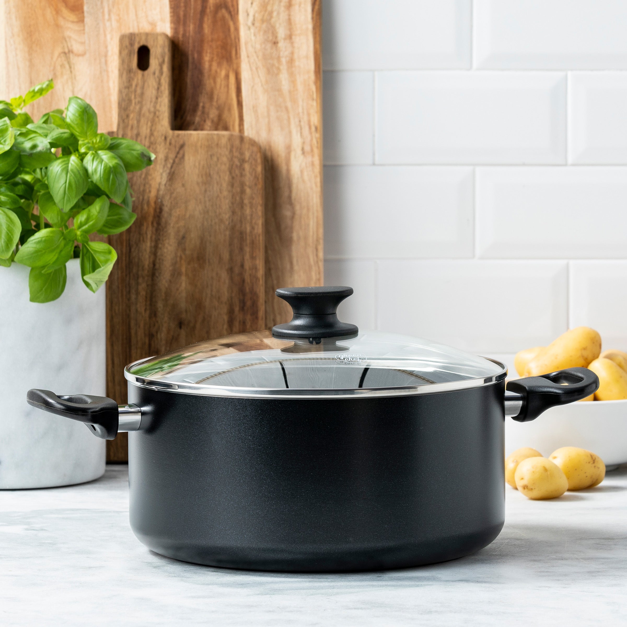 GreenChef Prime Kookpan met deksel 24cm/4.9L