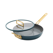GreenPan™ Stanley Tucci™ Ceramic Nonstick 30cm Frypan with Lid, Venetian Teal