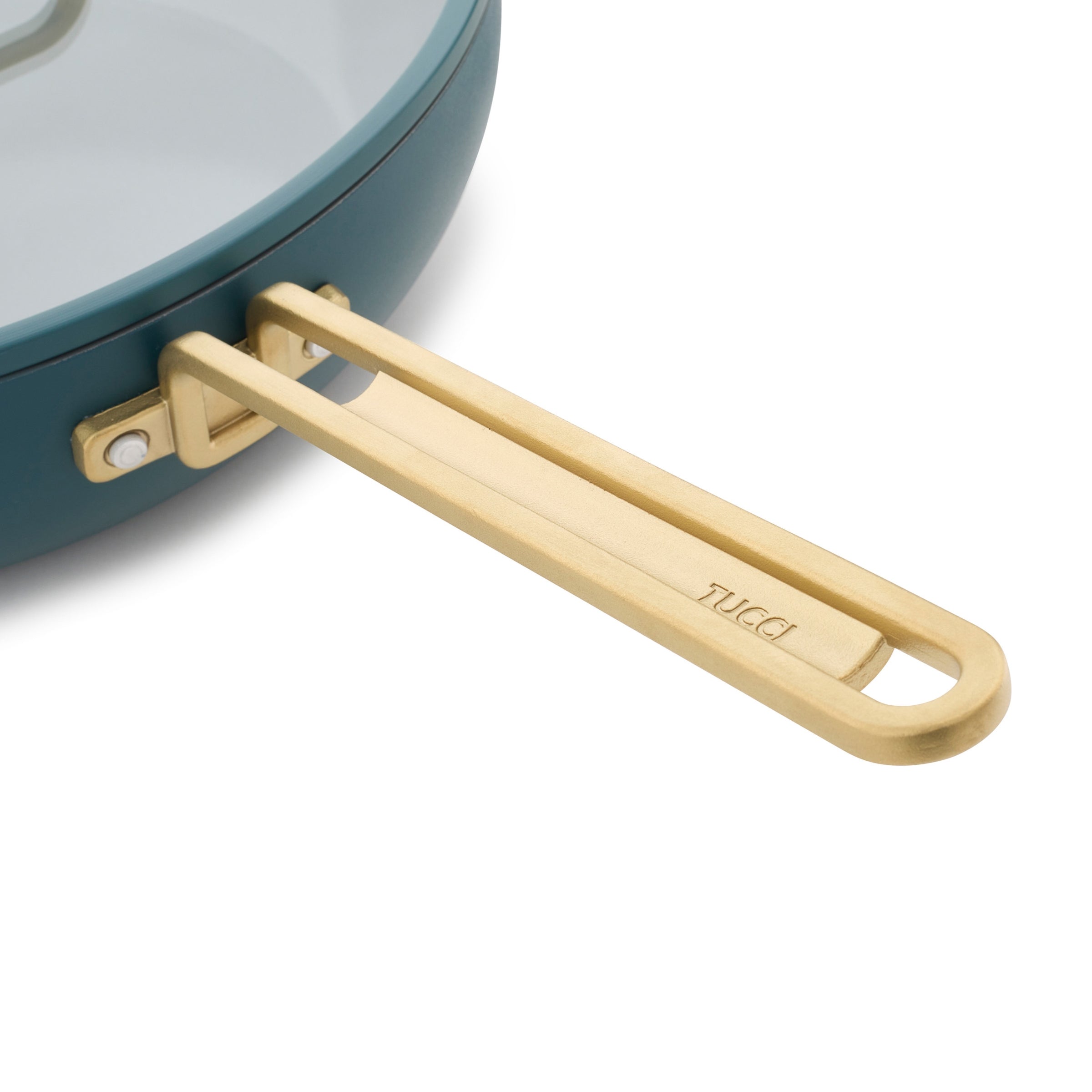 GreenPan™ Stanley Tucci™ Ceramic Nonstick 33cm Stanley Pan with Lid, Venetian Teal