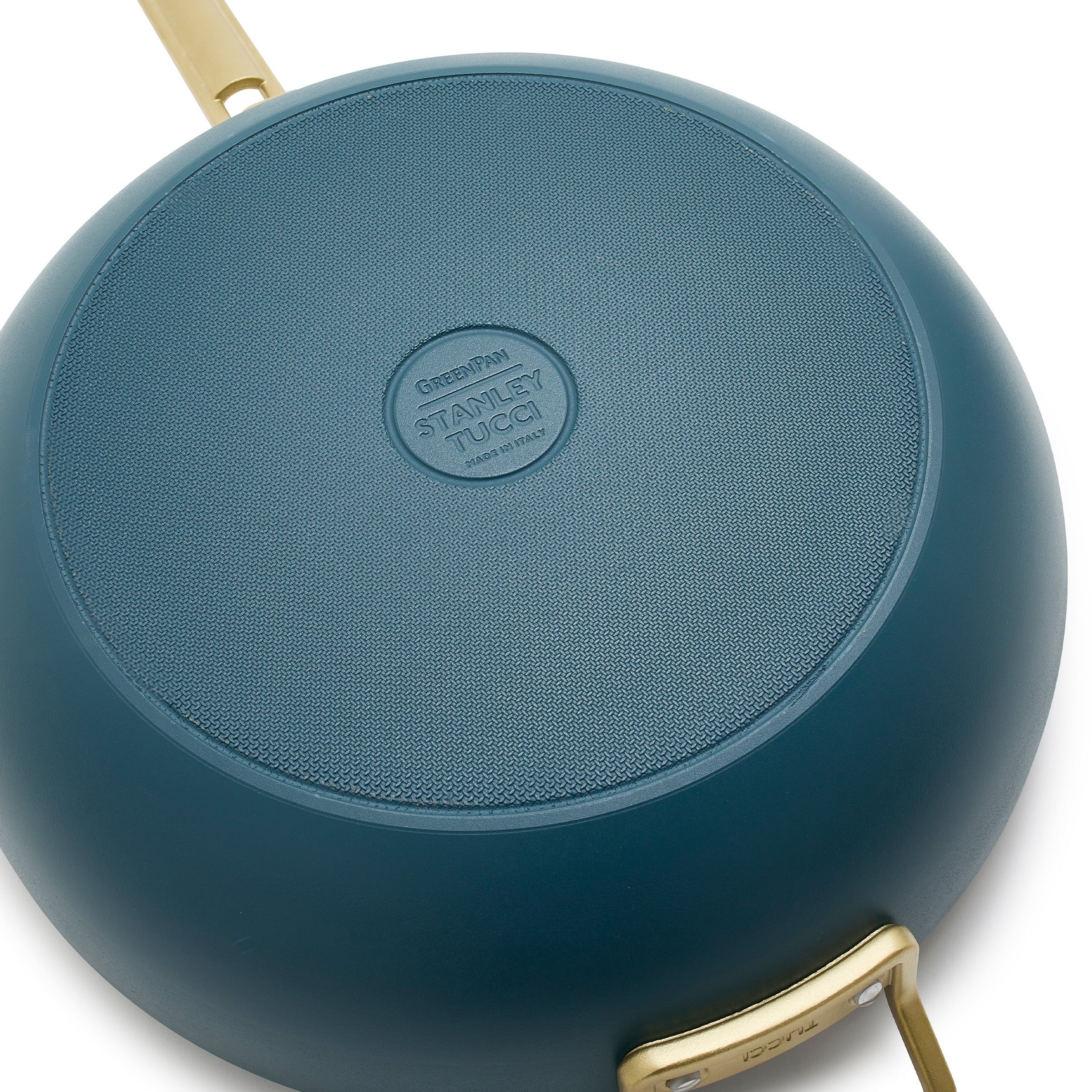 GreenPan™ Stanley Tucci™ Ceramic Nonstick 33cm Stanley Pan with Lid, Venetian Teal