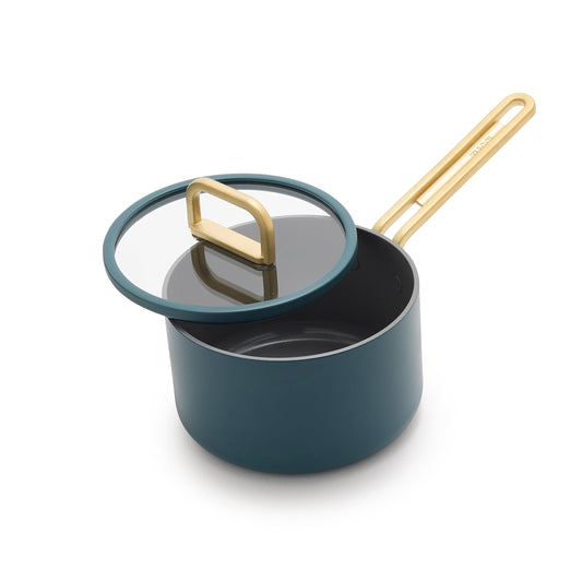 GreenPan™ Stanley Tucci™ Ceramic Nonstick 16cm/1.9L Saucepan with Lid, Venetian Teal