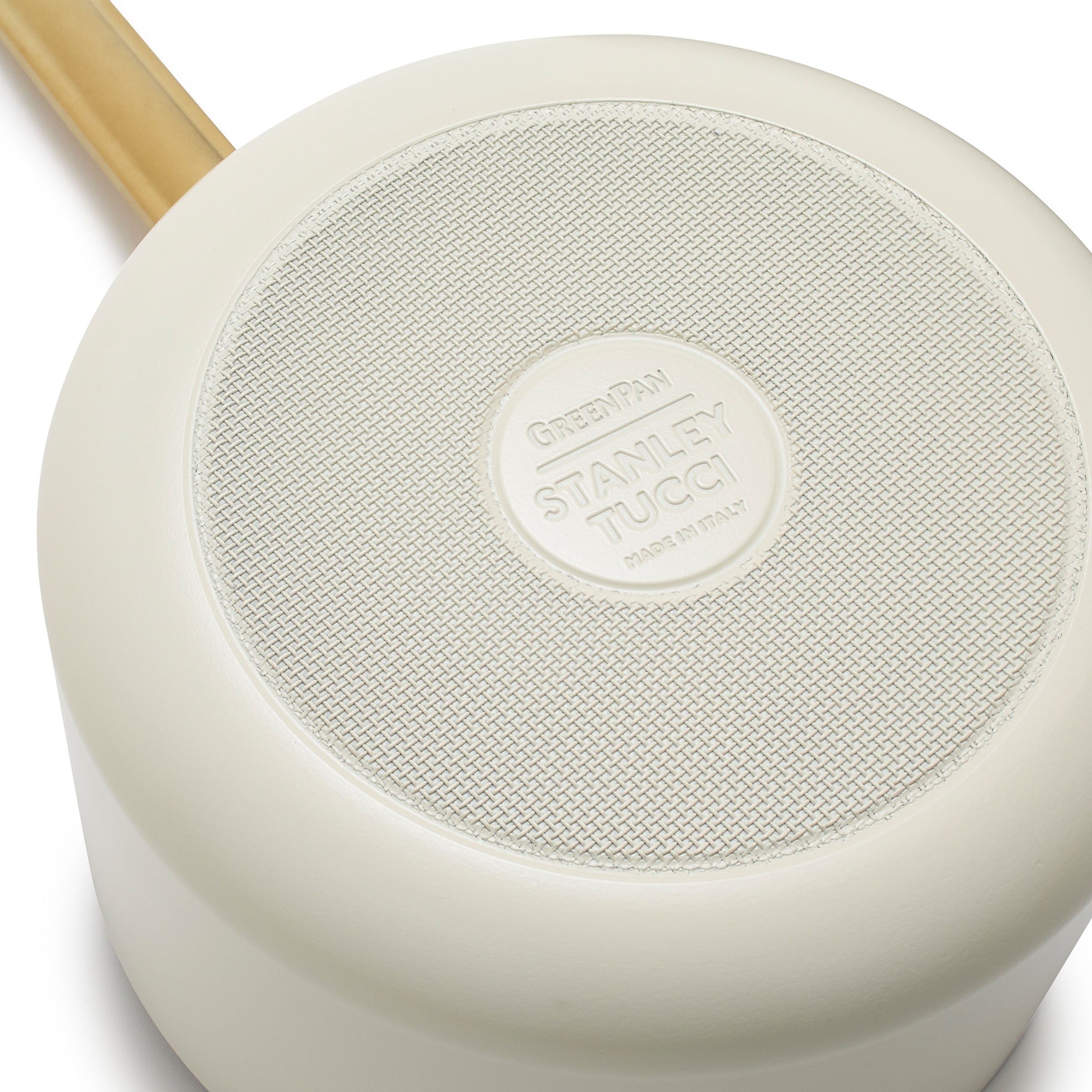 GreenPan™ Stanley Tucci™ Ceramic Nonstick 20cm/3.78L Saucepan with Lid, Carrara White