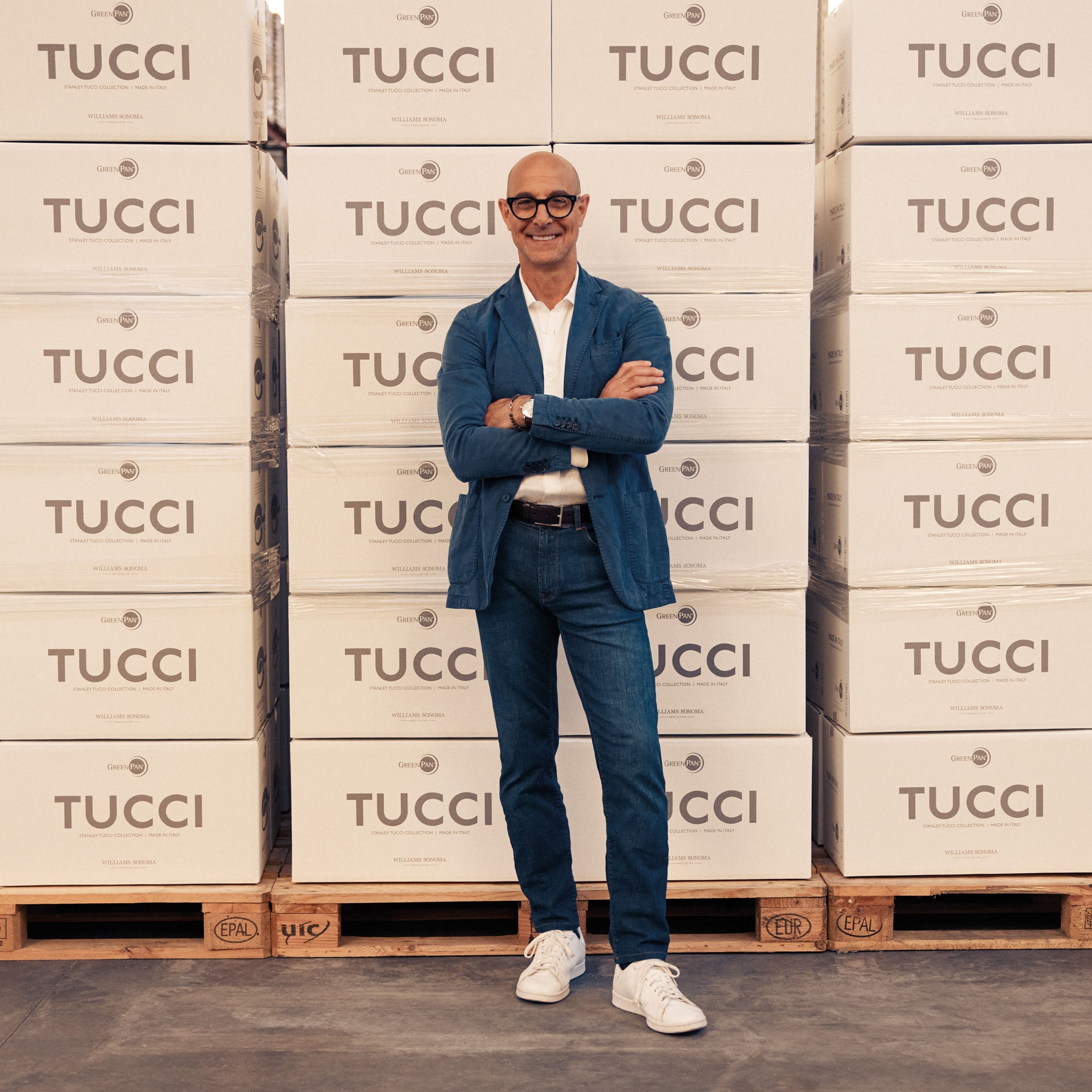 GreenPan™ Stanley Tucci™ Ceramic Nonstick 20cm/3.78L Saucepan with Lid, Carrara White