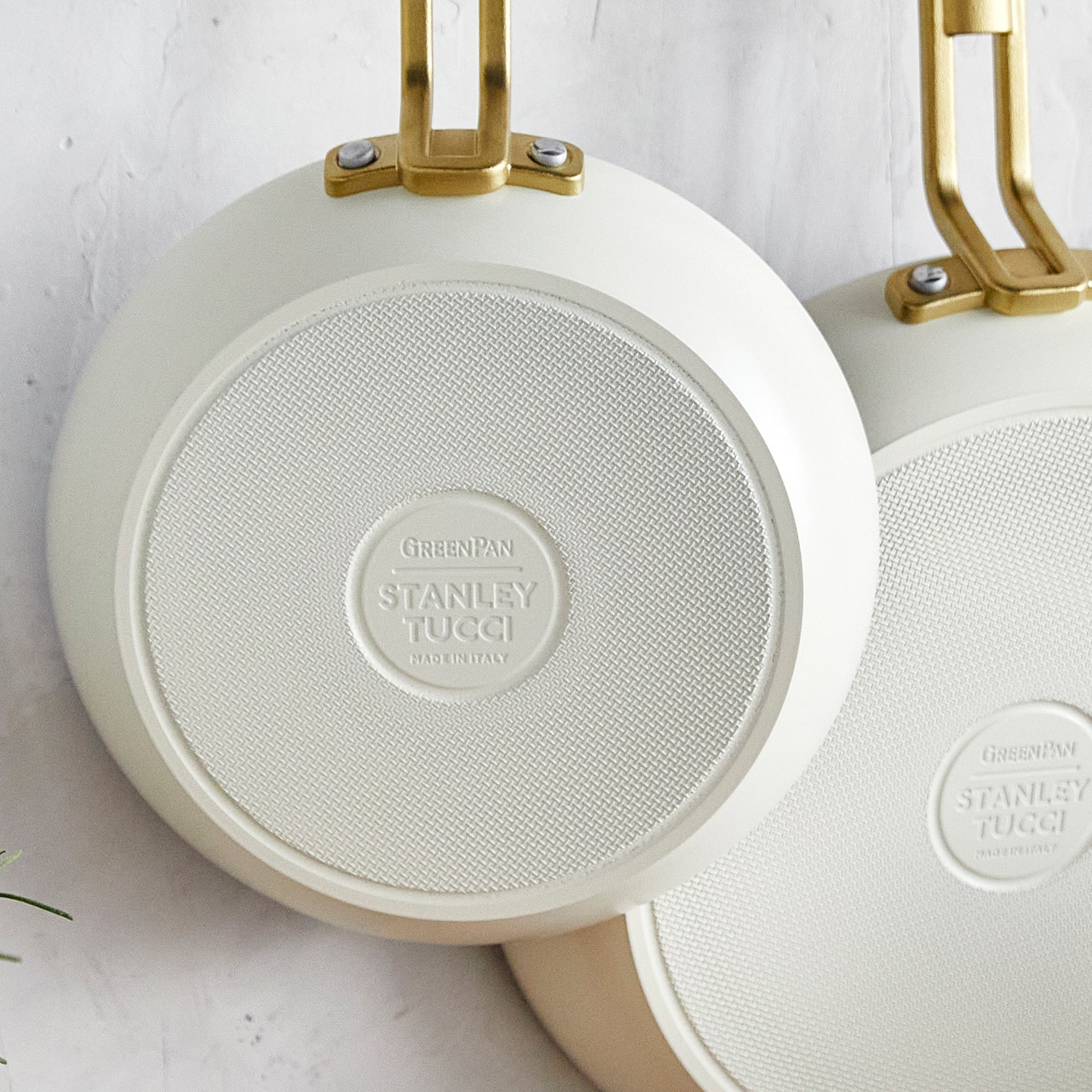 GreenPan™ Stanley Tucci™ Ceramic Nonstick Frypans, Set of 2, Carrara White
