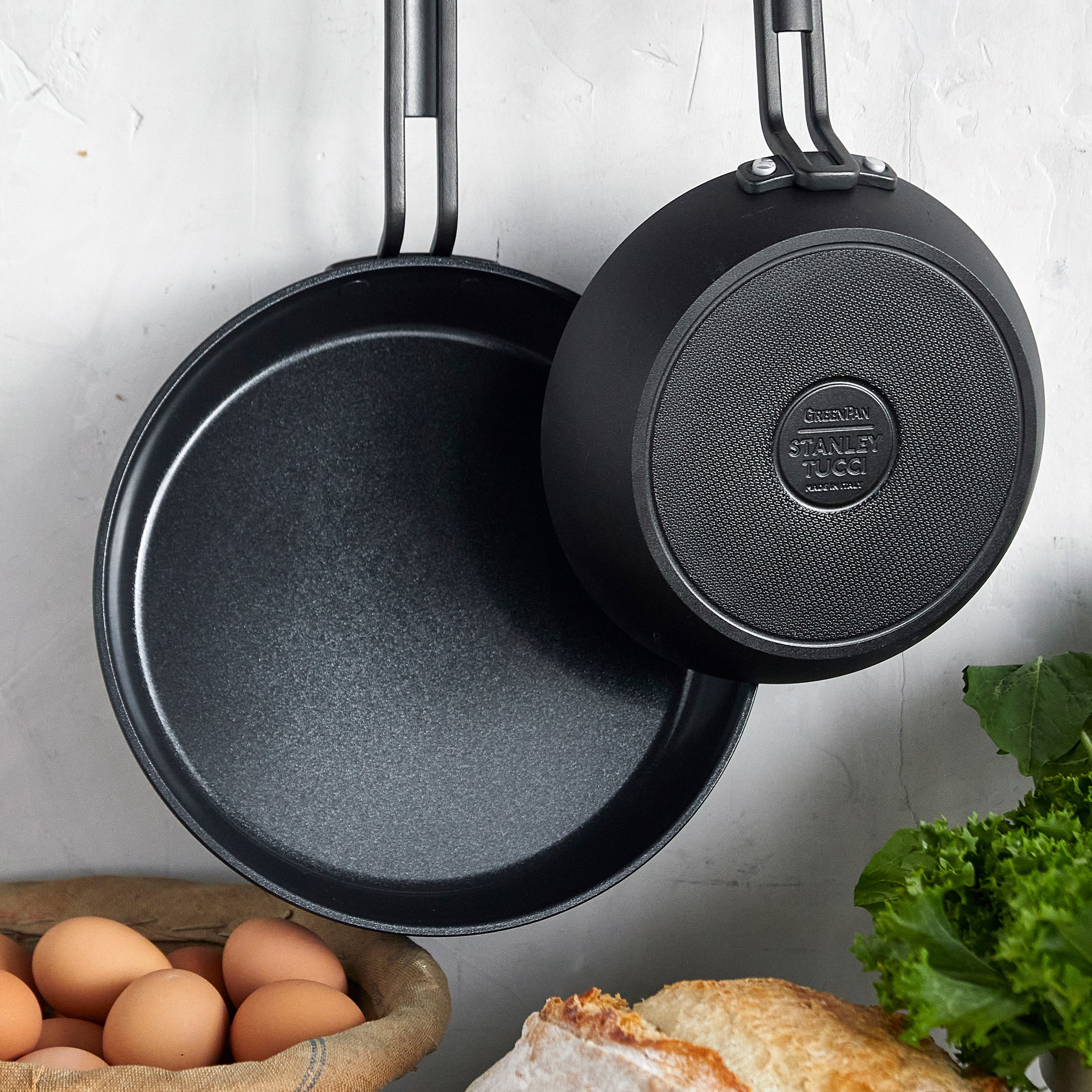 GreenPan™ Stanley Tucci™ Ceramic Nonstick 11-Piece Cookware Set, Milano Black