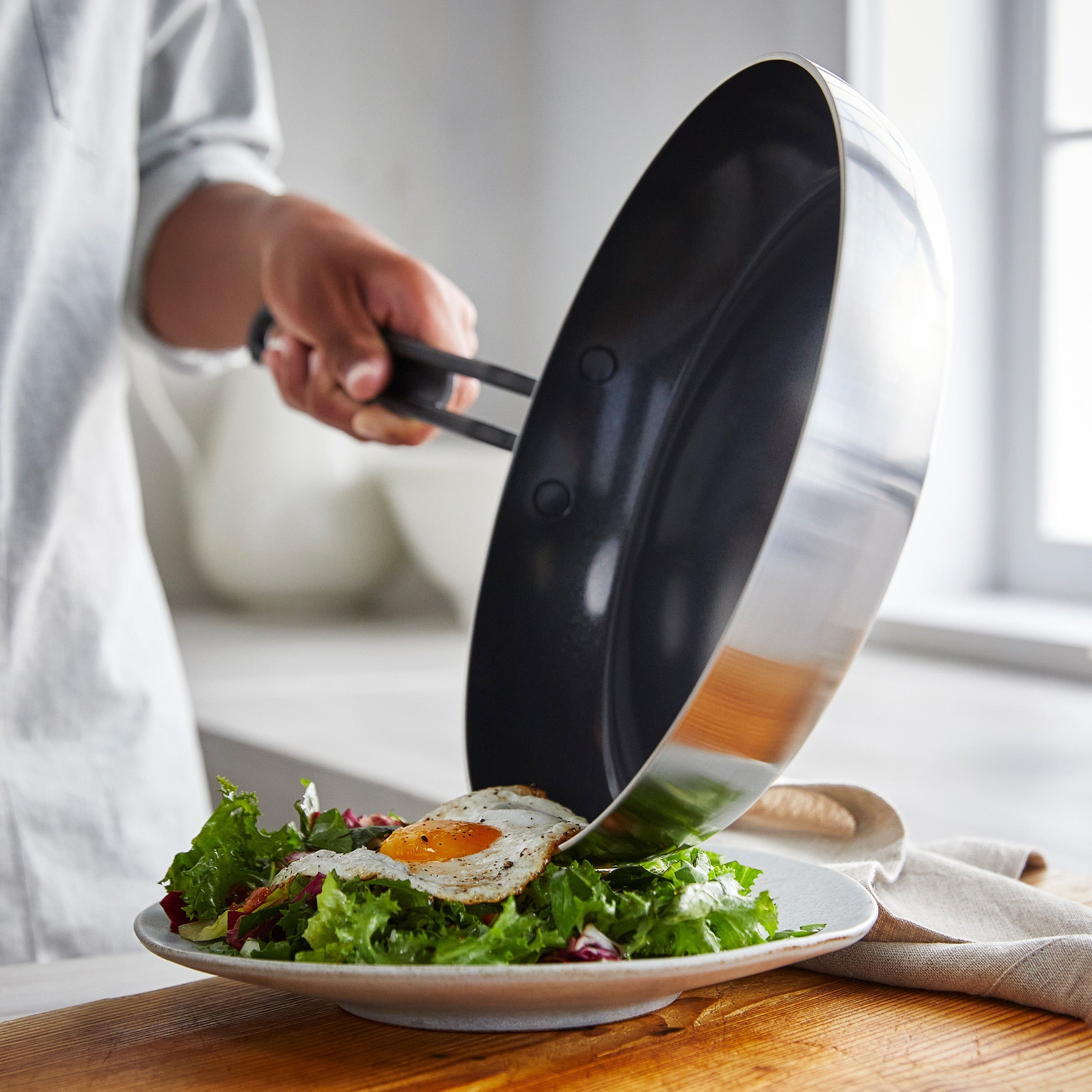 GreenPan™ Stanley Tucci™ Stainless Steel Ceramic Nonstick Frypans, Set of 2