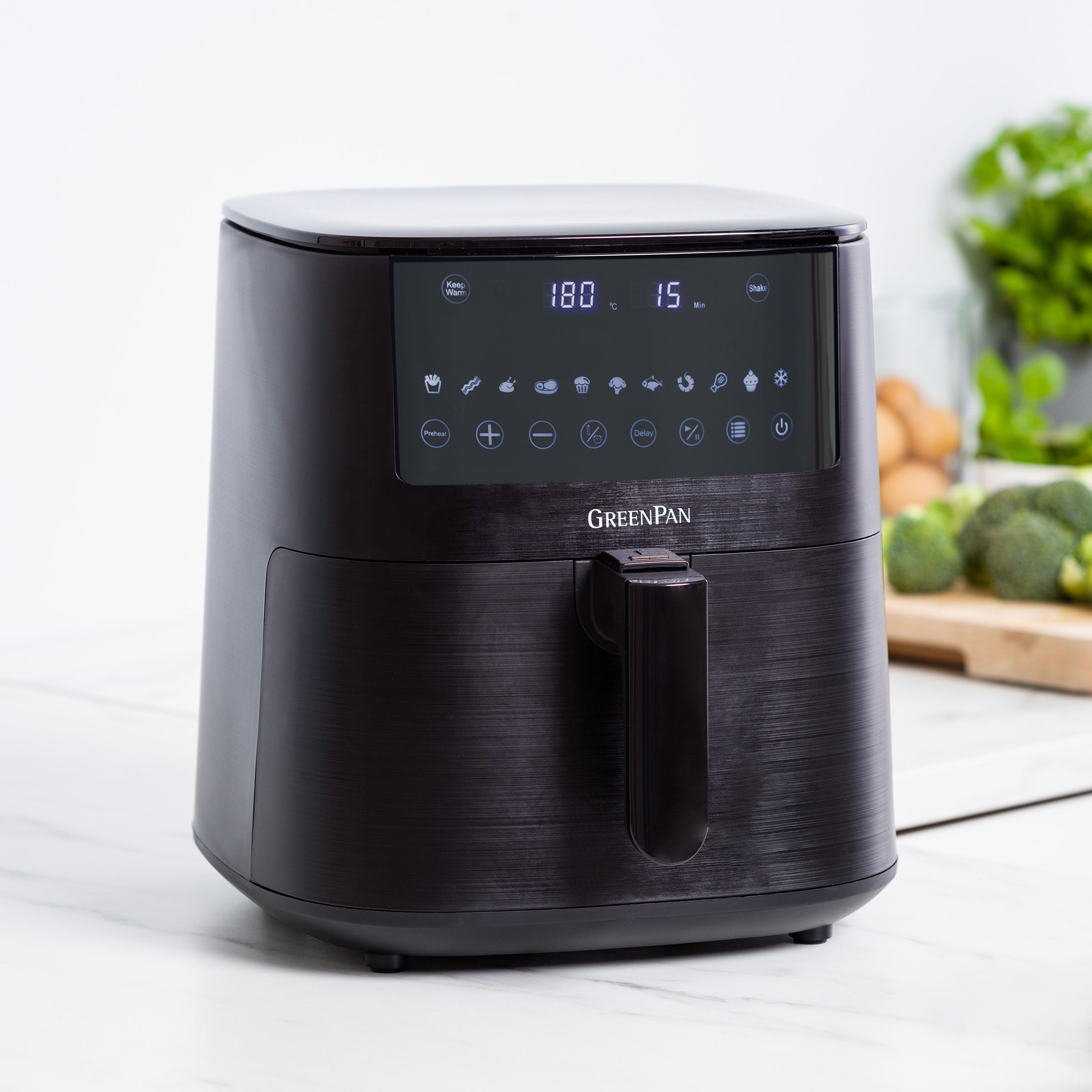 Greenpan Airfryer Elite XL Grill/Teppanyaki vooraanzicht 