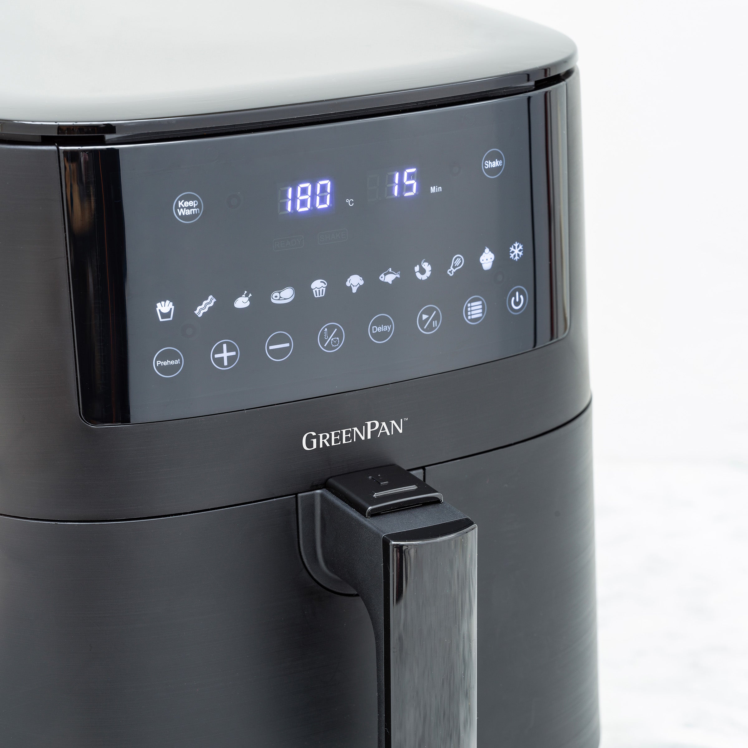 Greenpan Airfryer Elite XL Grill/Teppanyaki zijaanzicht  
