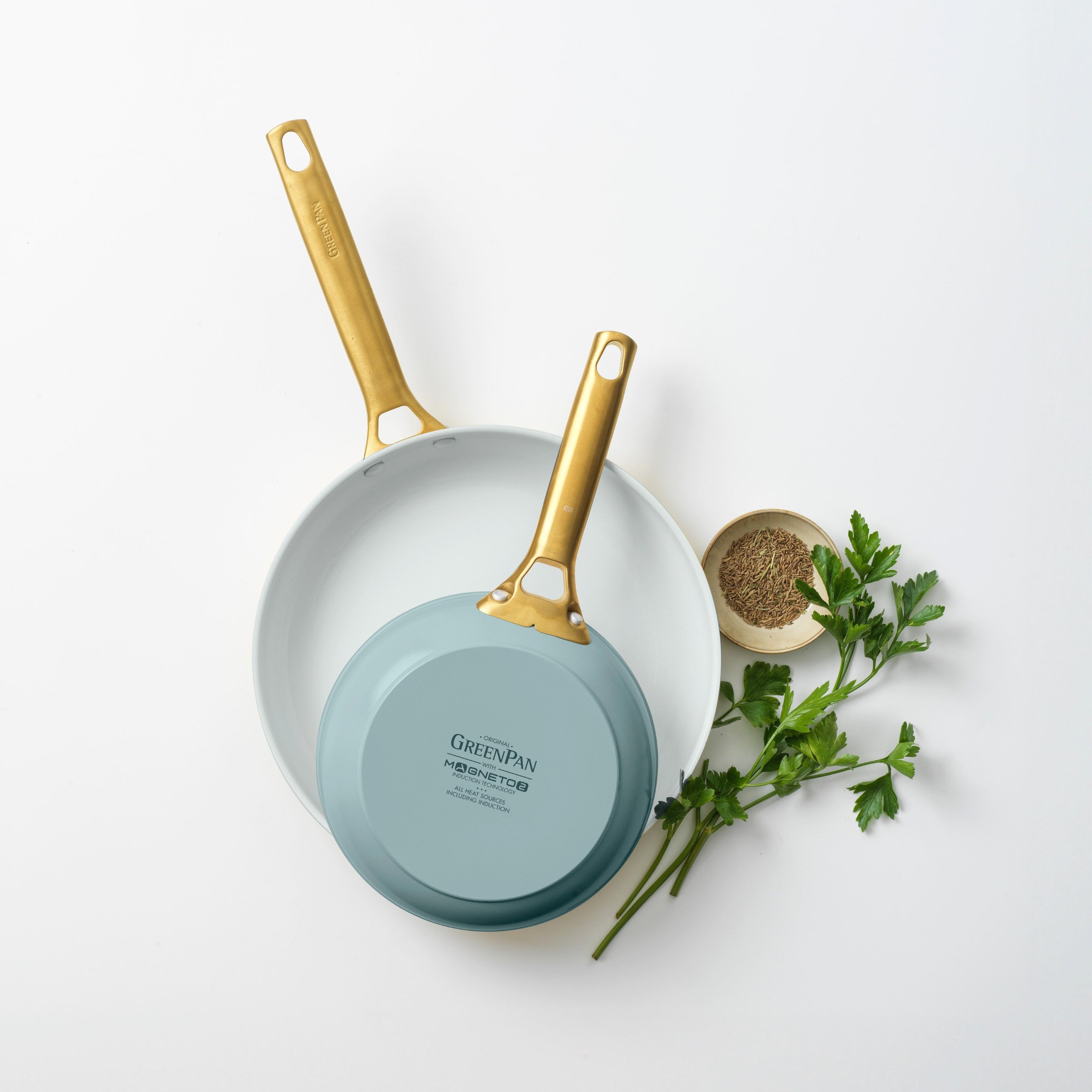 Padova Reserve Smokey Blue 2-delige pannenset (20 + 26cm)