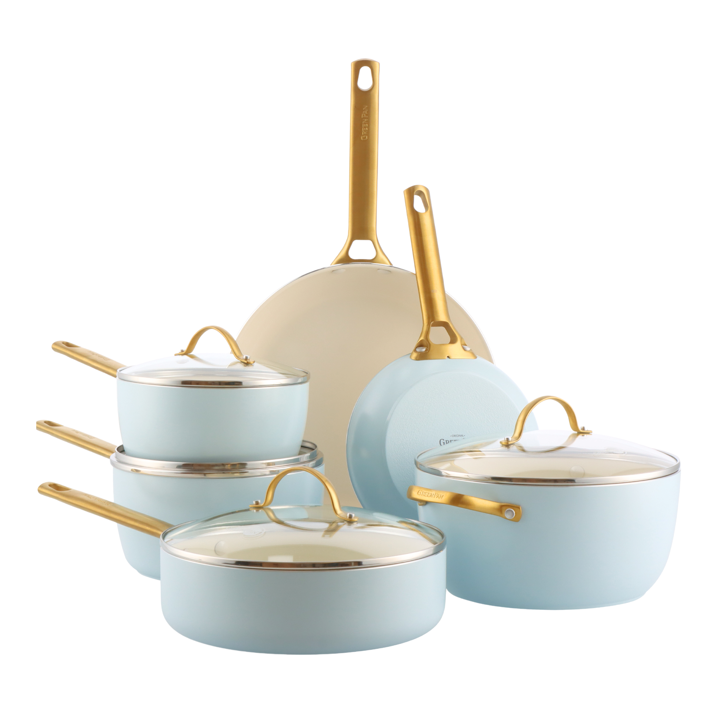 Padova Reserve Light Blue 10-delige pannenset