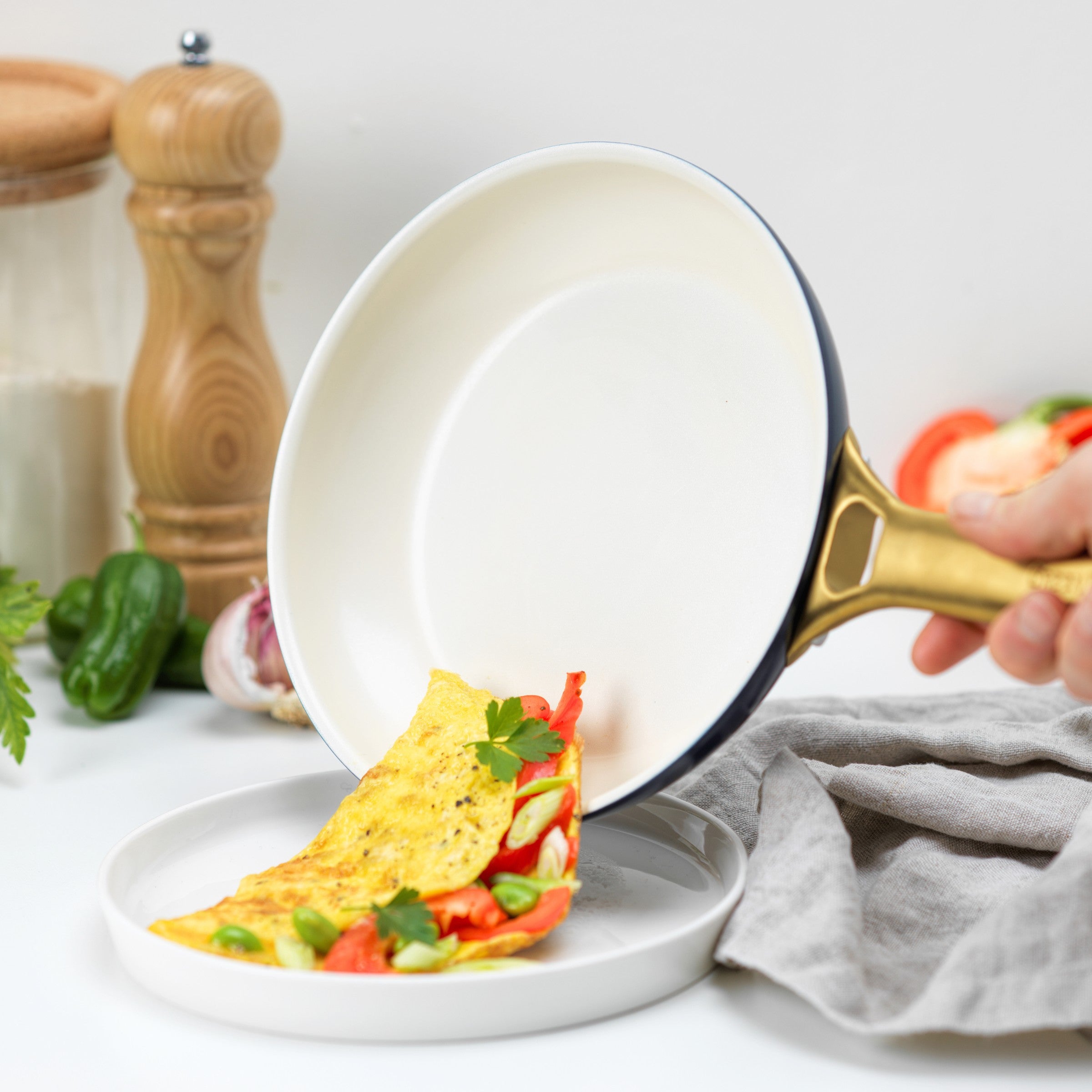 Padova Oxford Blue 2-delige pannenset