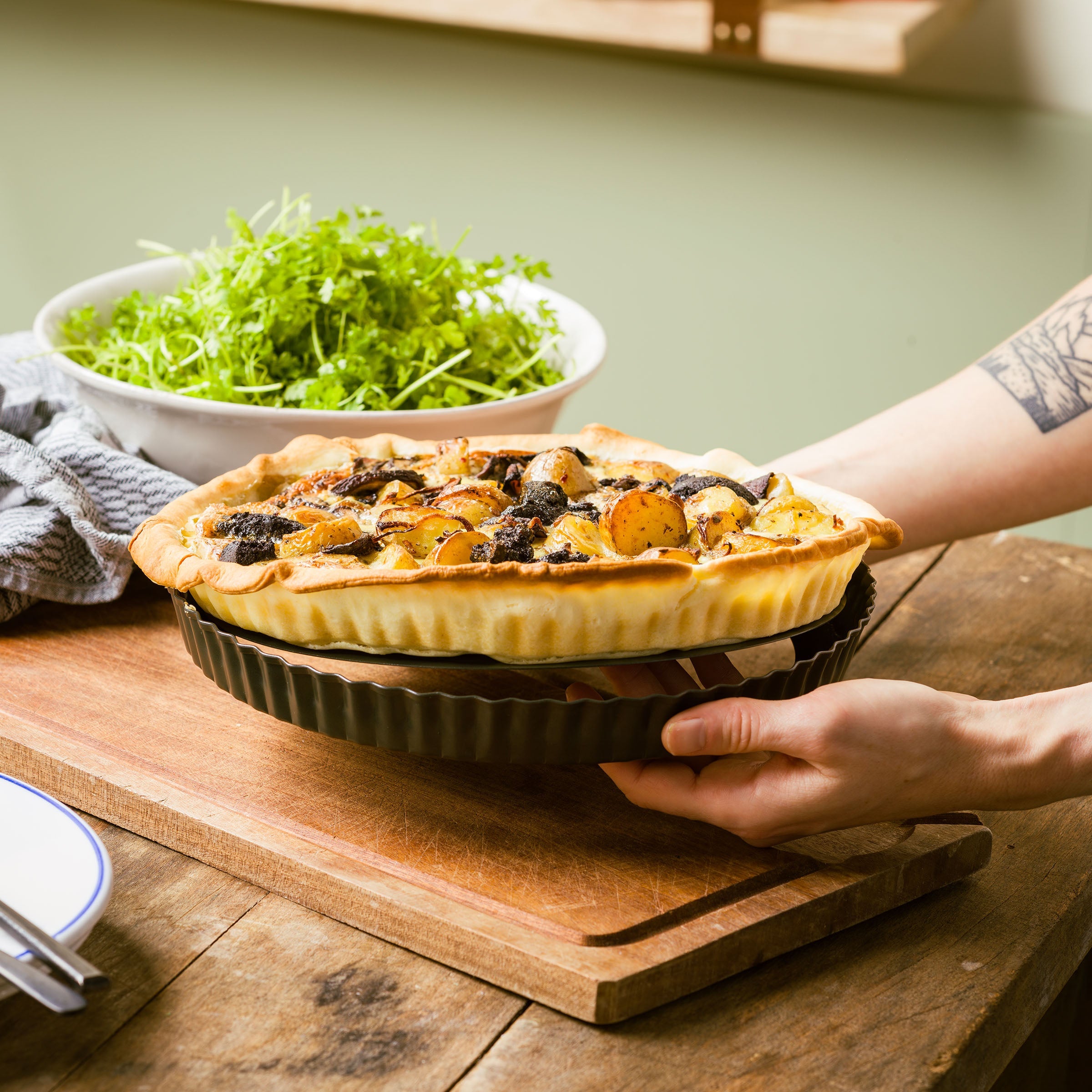 Dagelijkse kost quiche-/taartvorm 26cm