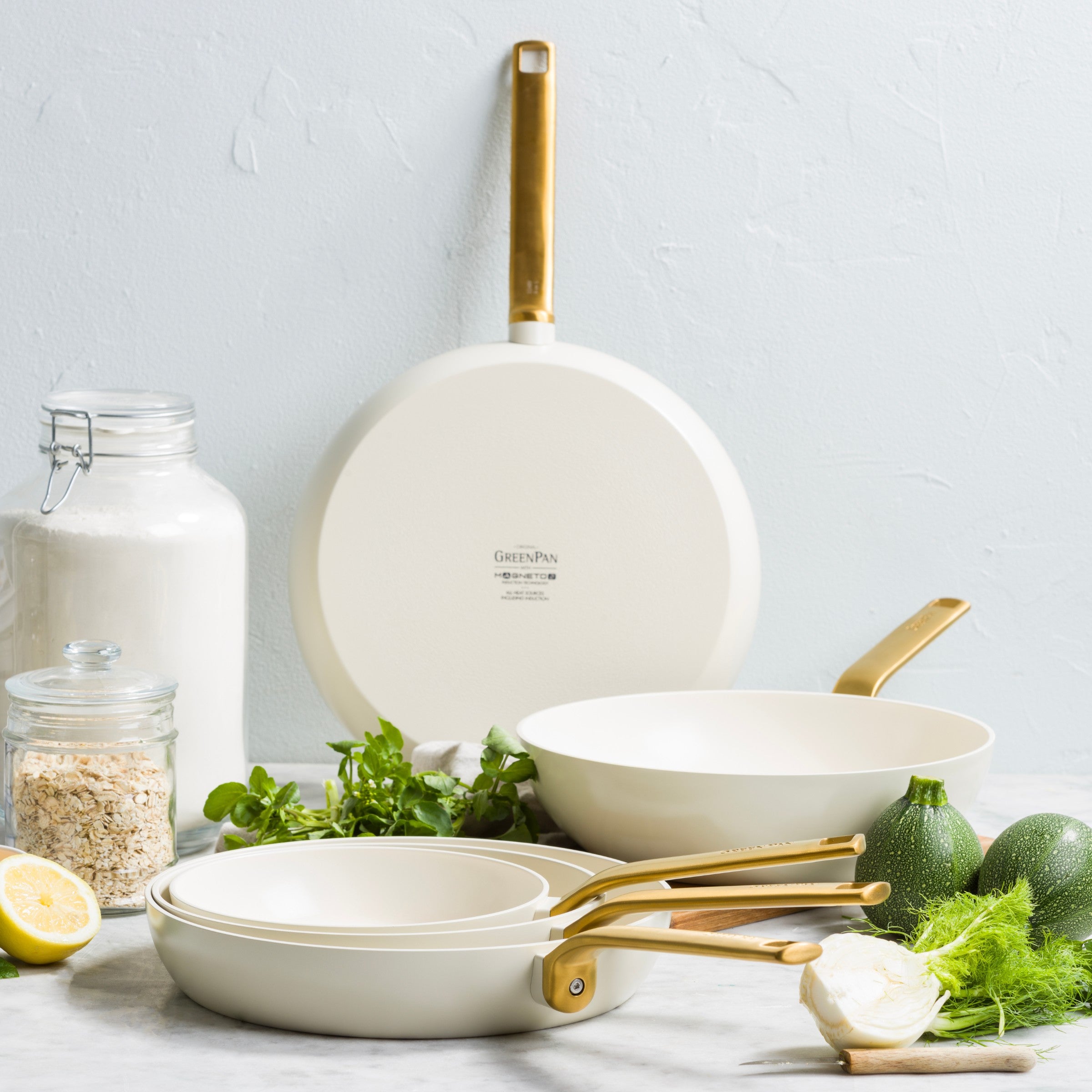 Evolution braadpan 30cm – Cream