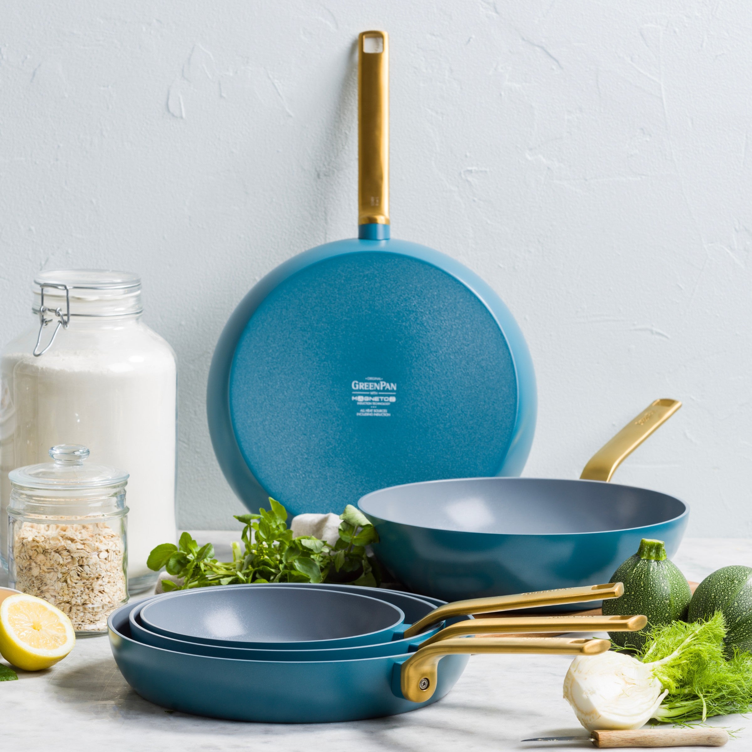 Evolution braadpan 30cm – Blauw