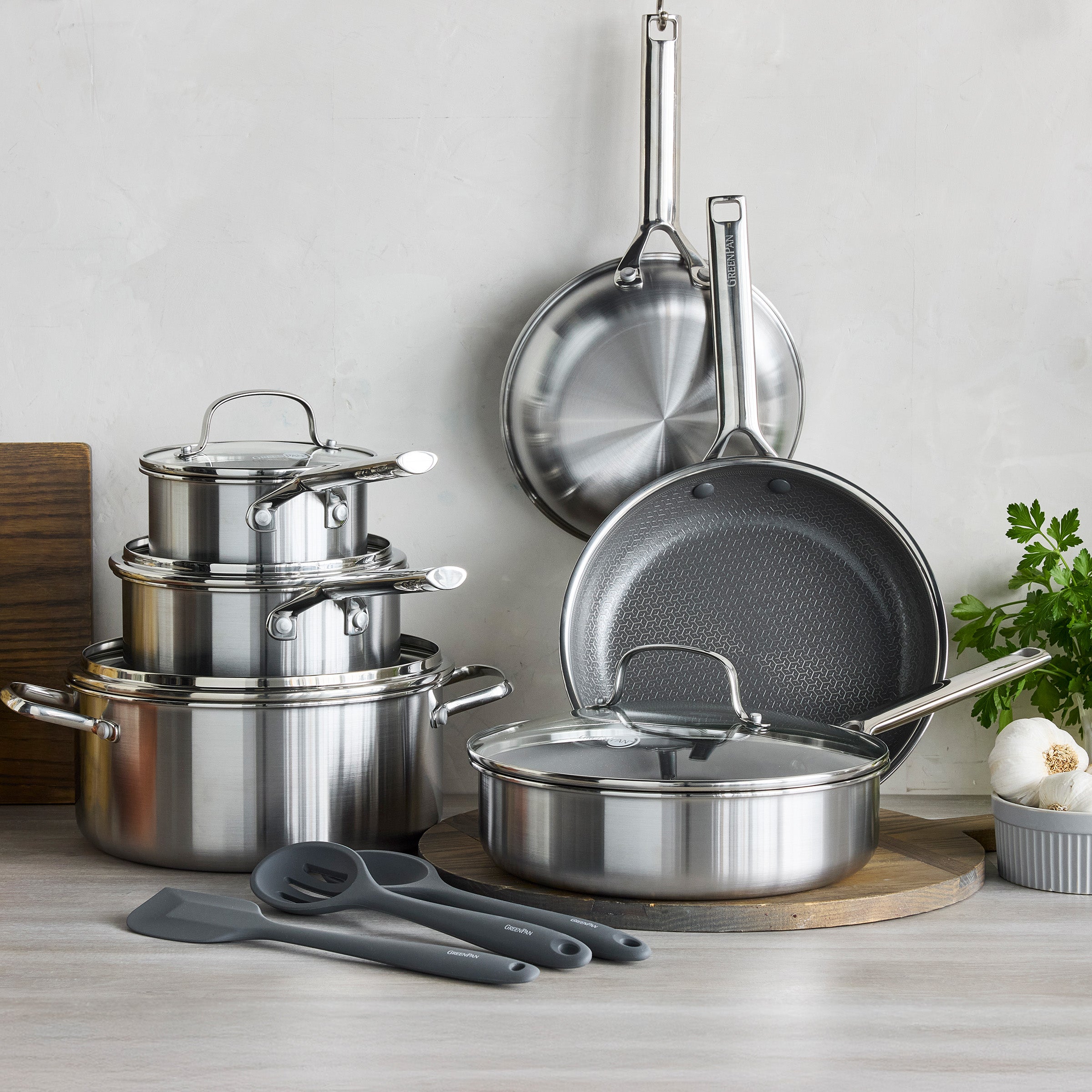 Apex Thermobond Hybrid Braadpan 24 cm 3-laags roestvrij staal voor perfecte resultaten