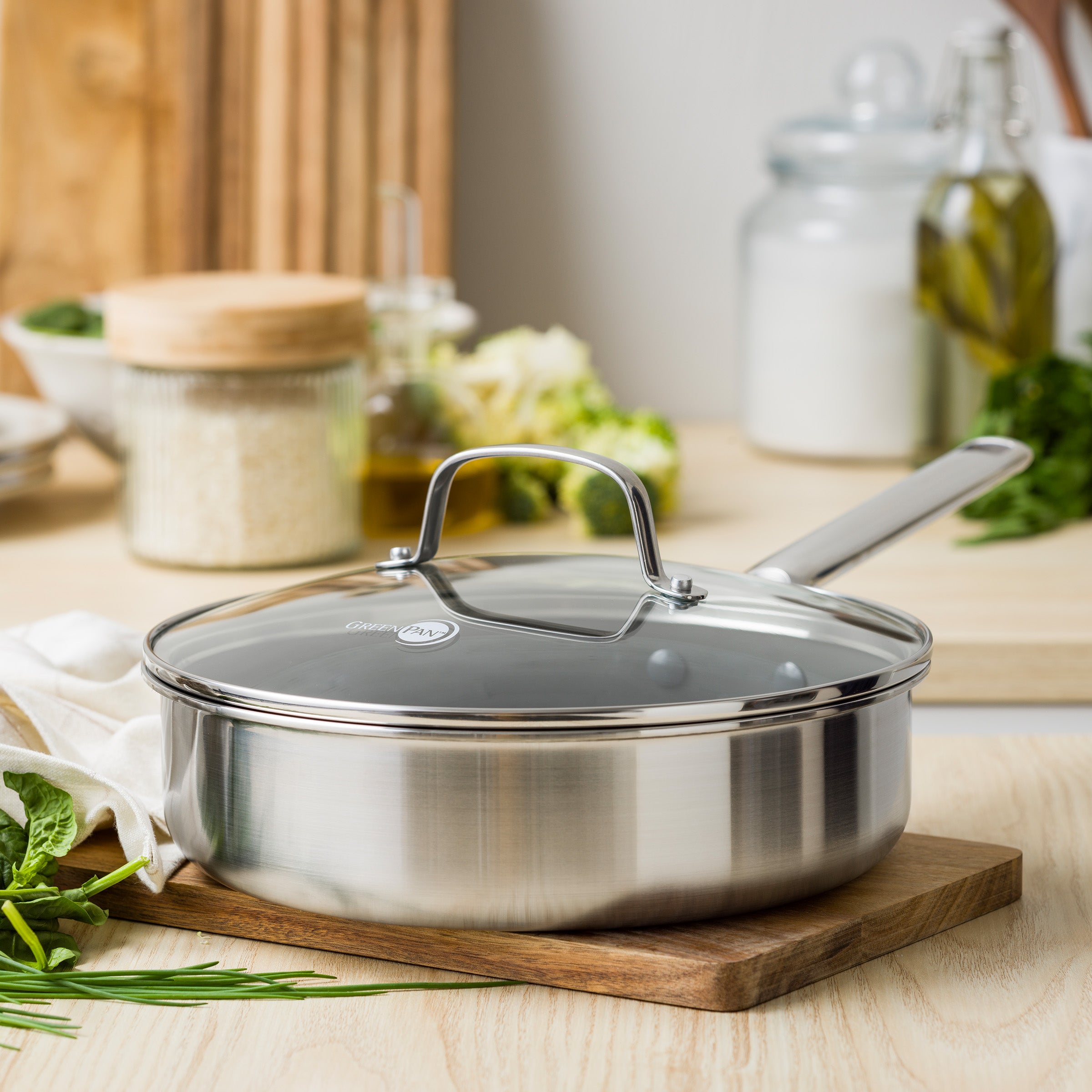 Apex Thermobond Hybrid hapjespan 24 cm 3-laags roestvrij staal