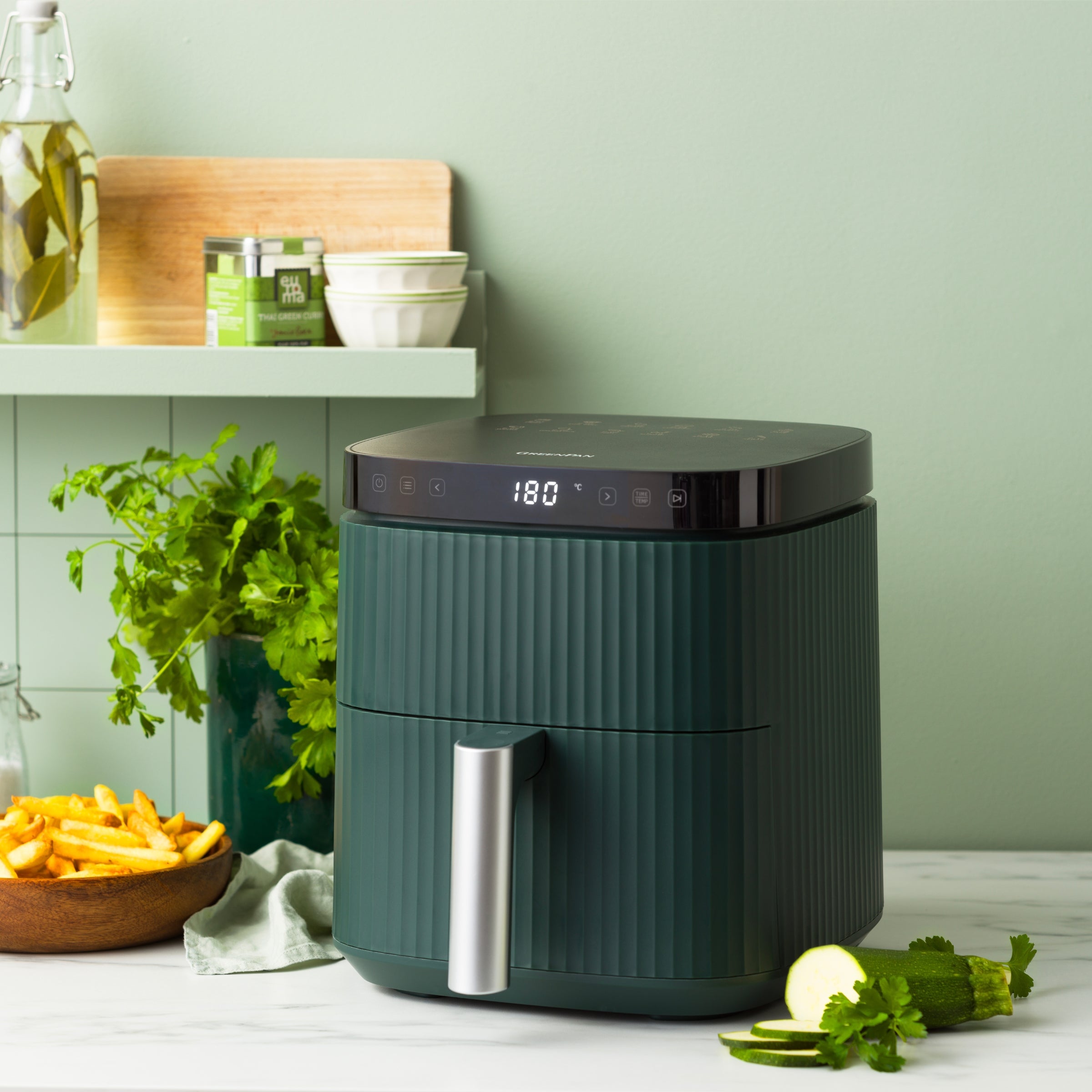 Bistro Silhouette XL Air Fryer Pine Green