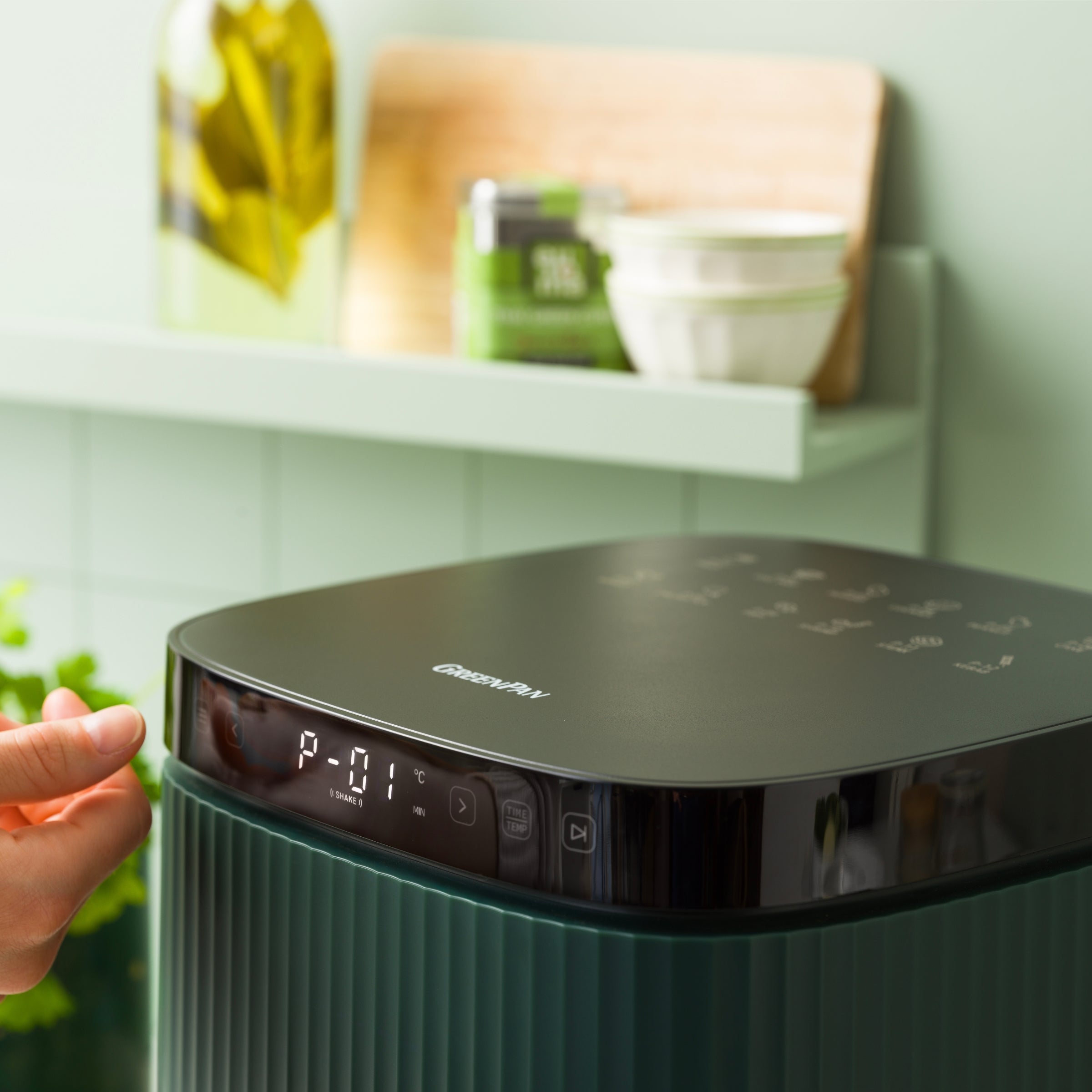 Bistro Silhouette XL Air Fryer Pine Green