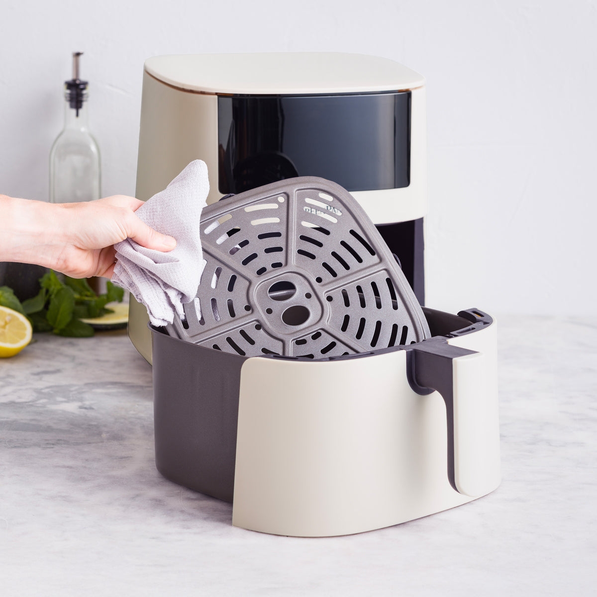 XXL Airfryer Cream & bakspullen set