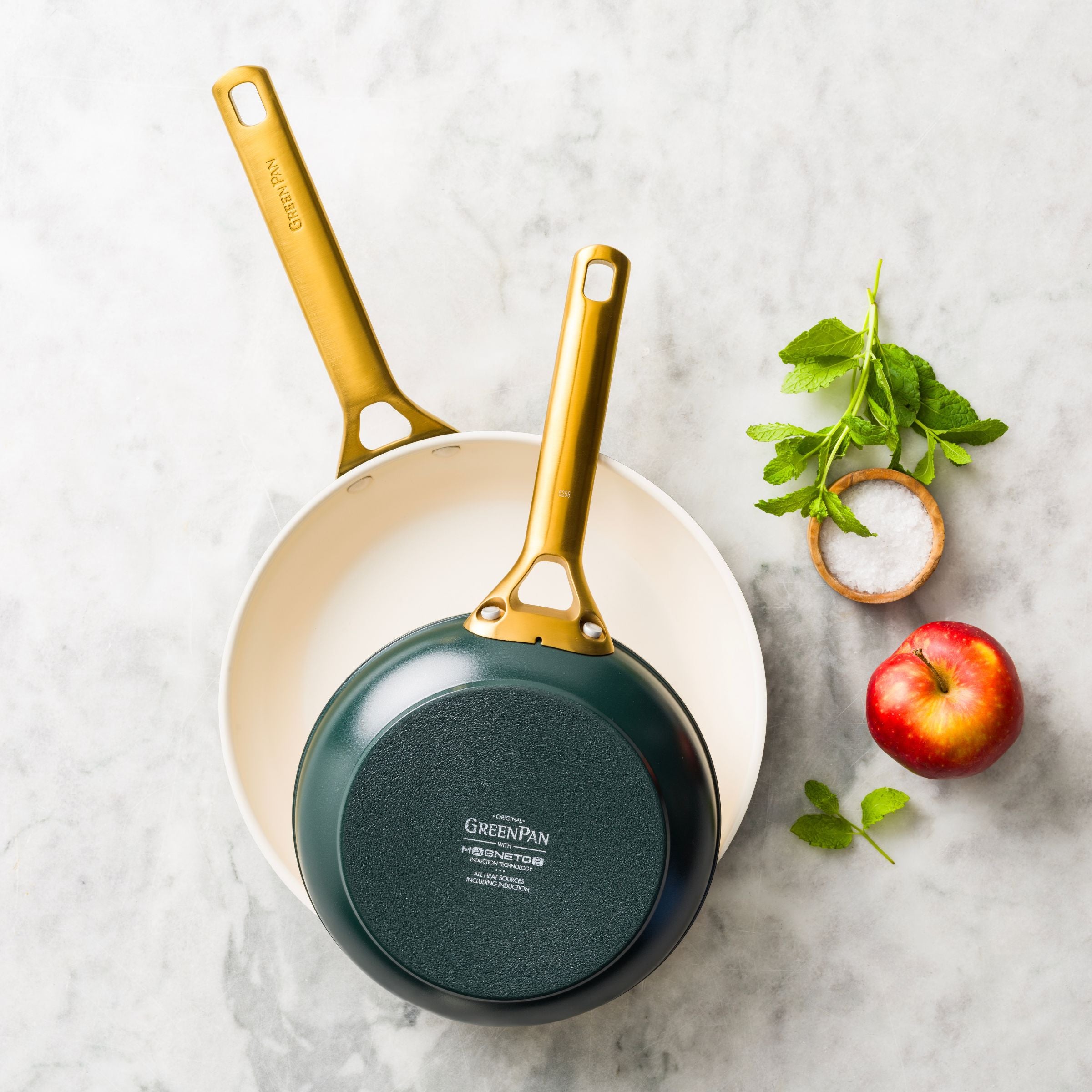 Padova Reserve Pine Green 2-delige braadpannenset