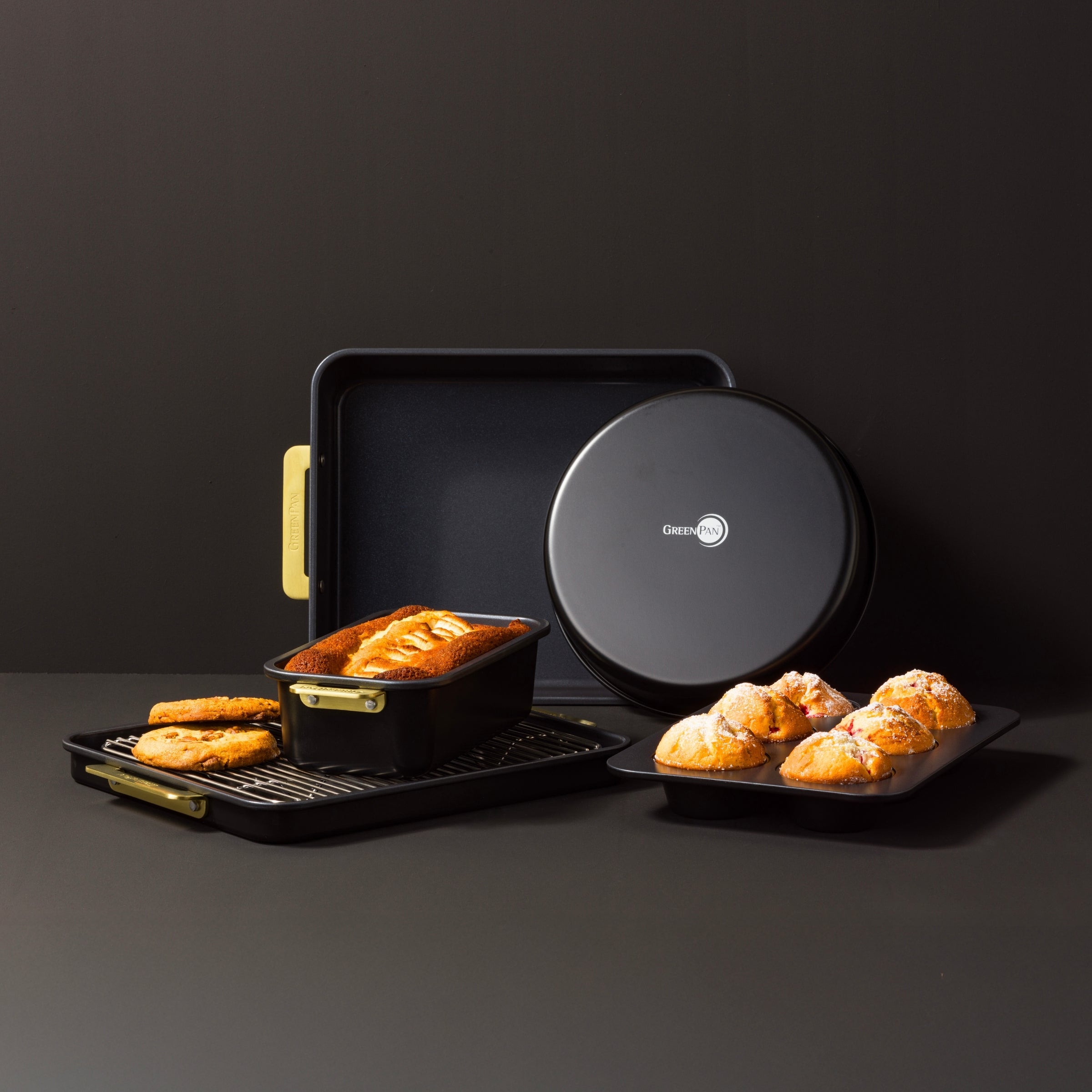 Padova Reserve Bakvormen Black 6-delige set
