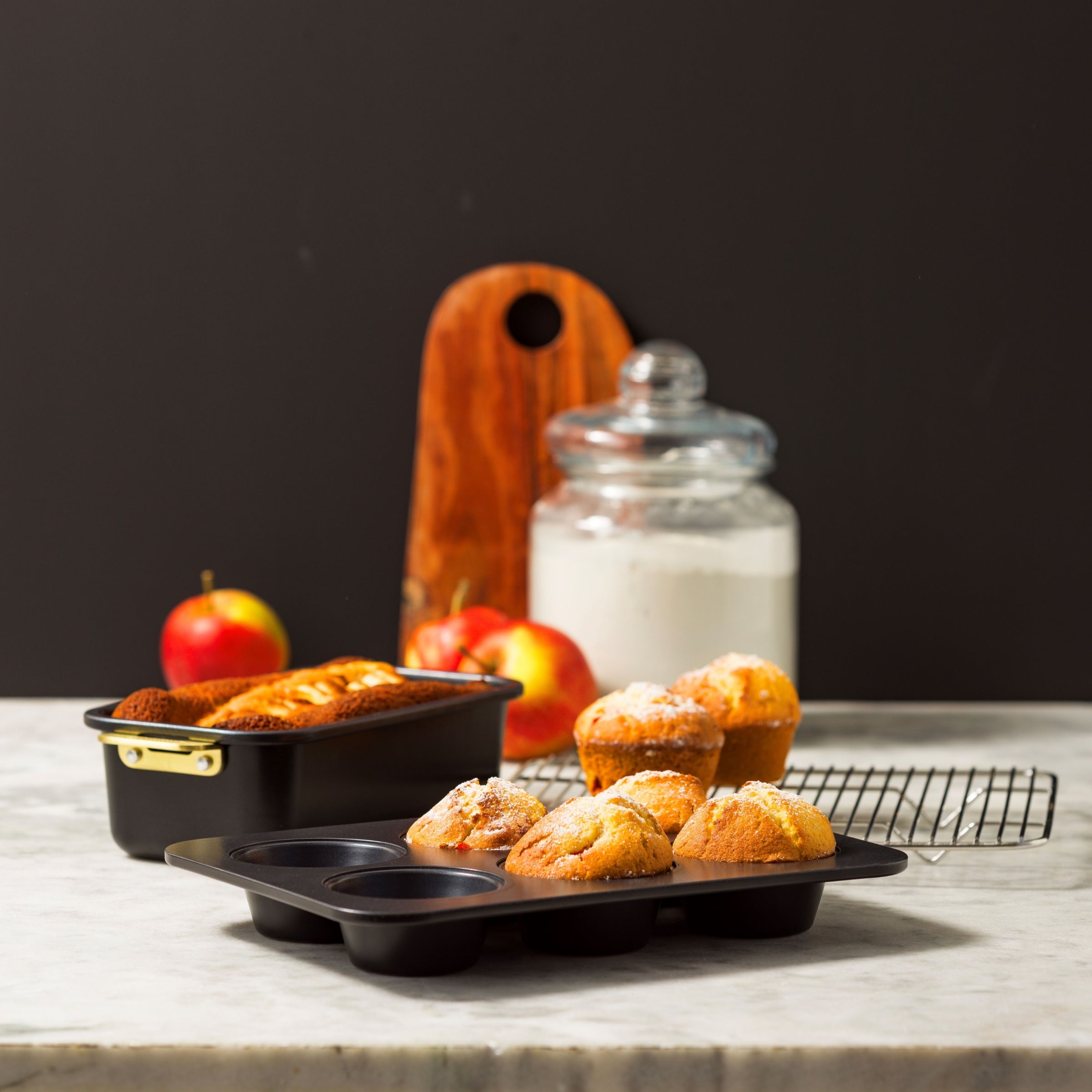 Padova Reserve Bakvormen Black 6-delige set – GreenPan NL