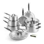 Venice Pro Noir 14-delige set hoogwaardig 3-laags roestvrij staal