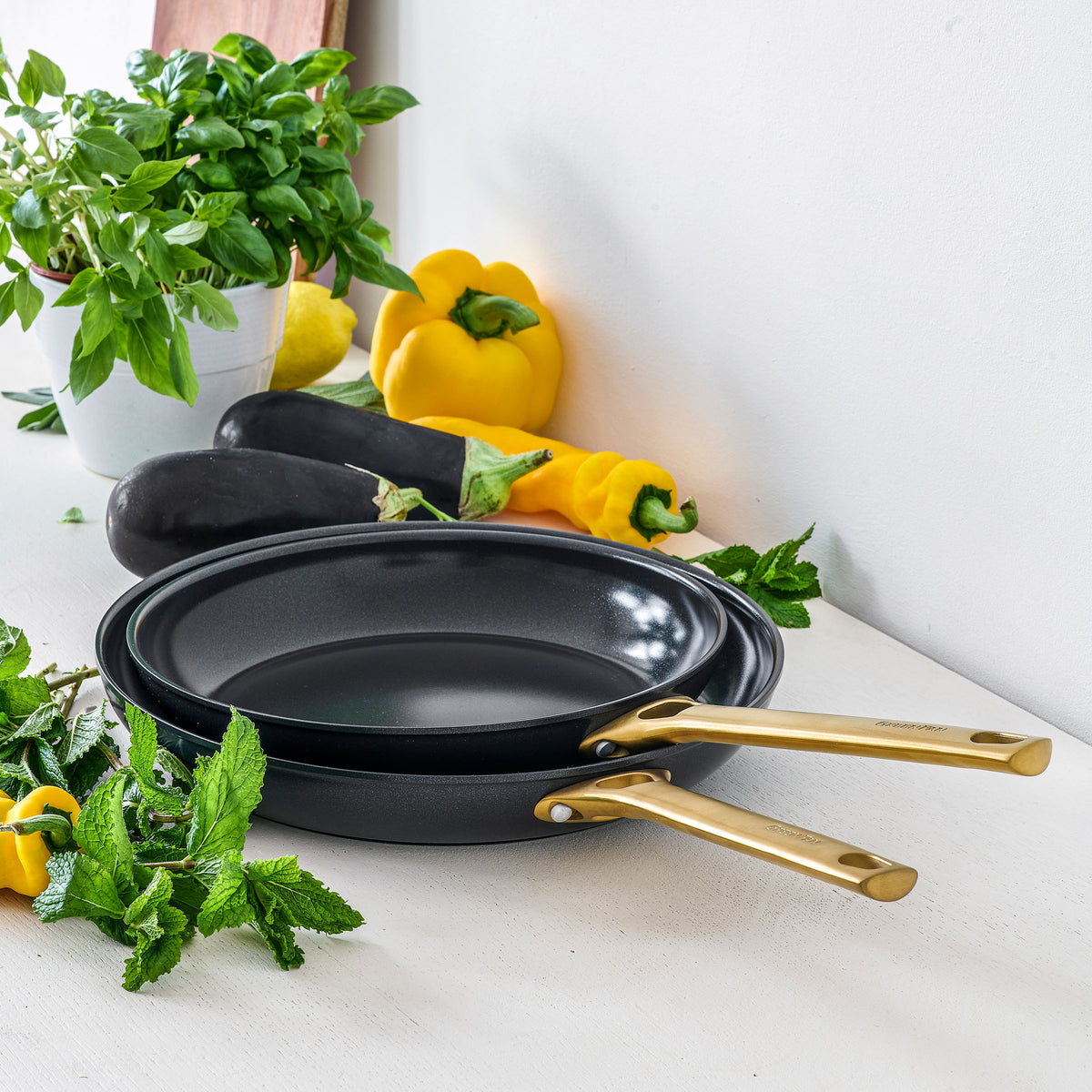 Padova Pro Black 2-delige Koekenpannenset (24 + 28cm)