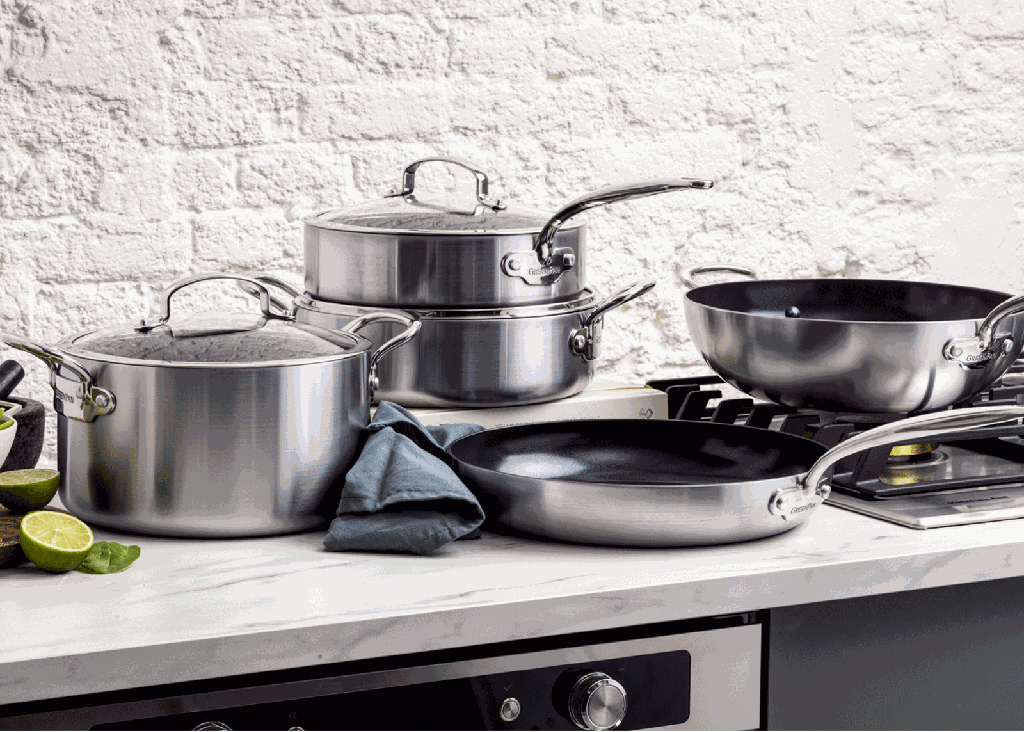 Barcelona Evershine 5-delige set 24cm zilver in keuken