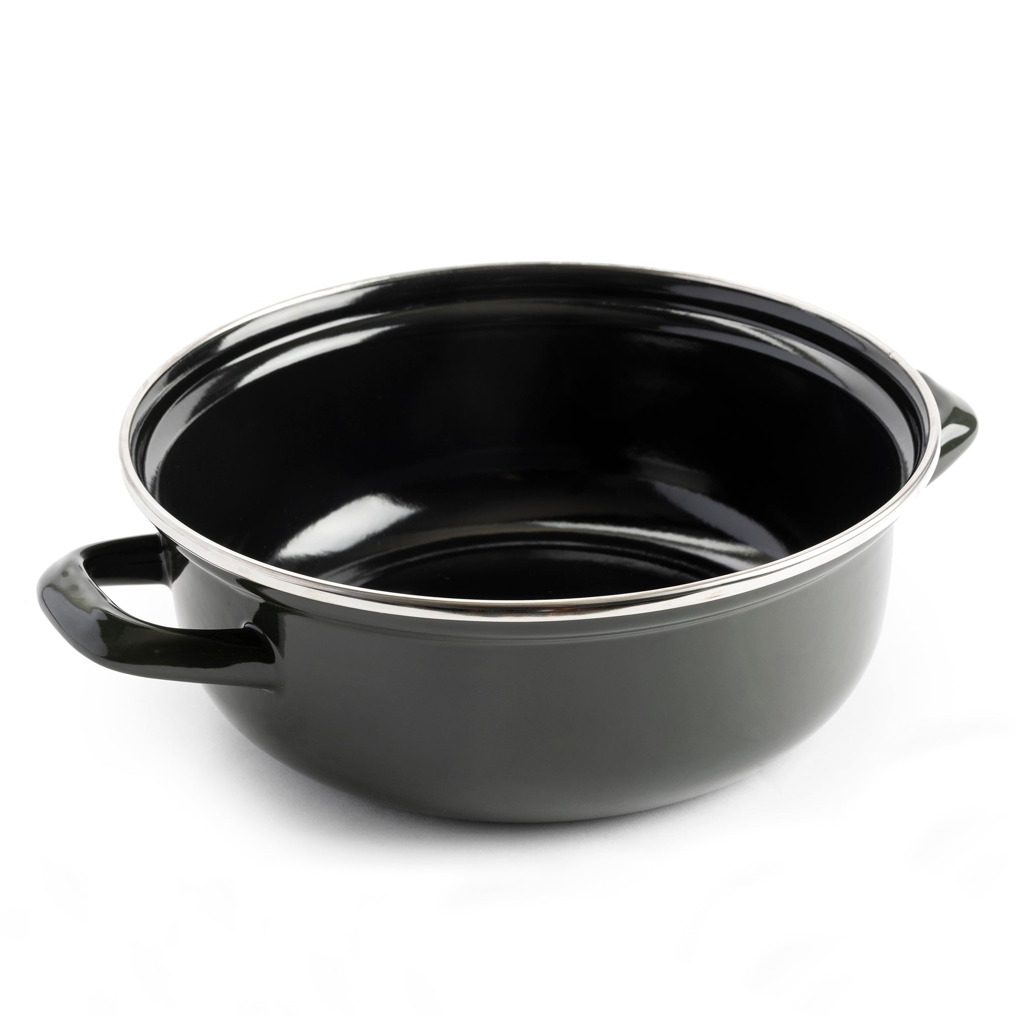 Dagelijkse kost stoofpot 24cm groen binnenkant