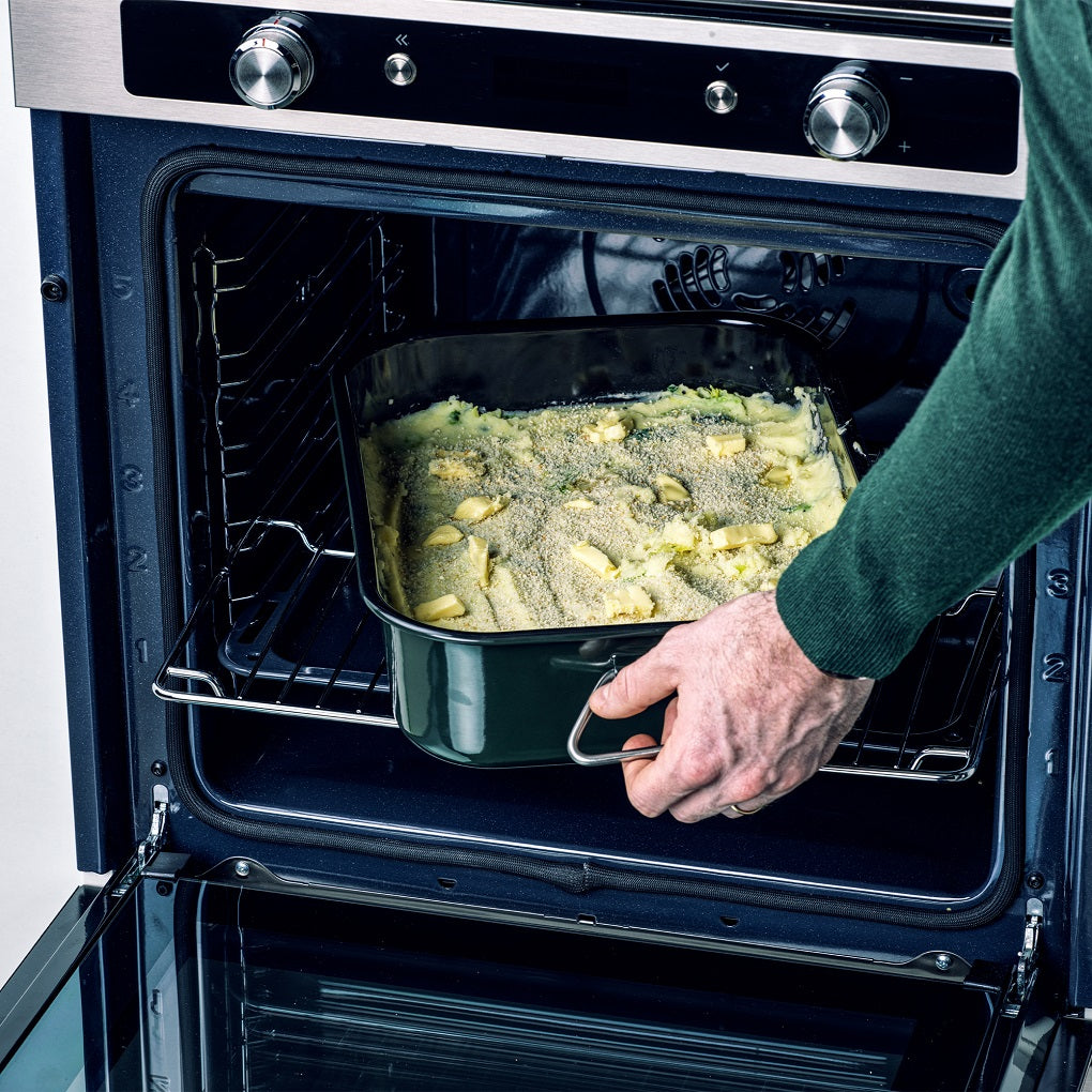 Dagelijkse kost braadslede 37,5cm groen  in oven