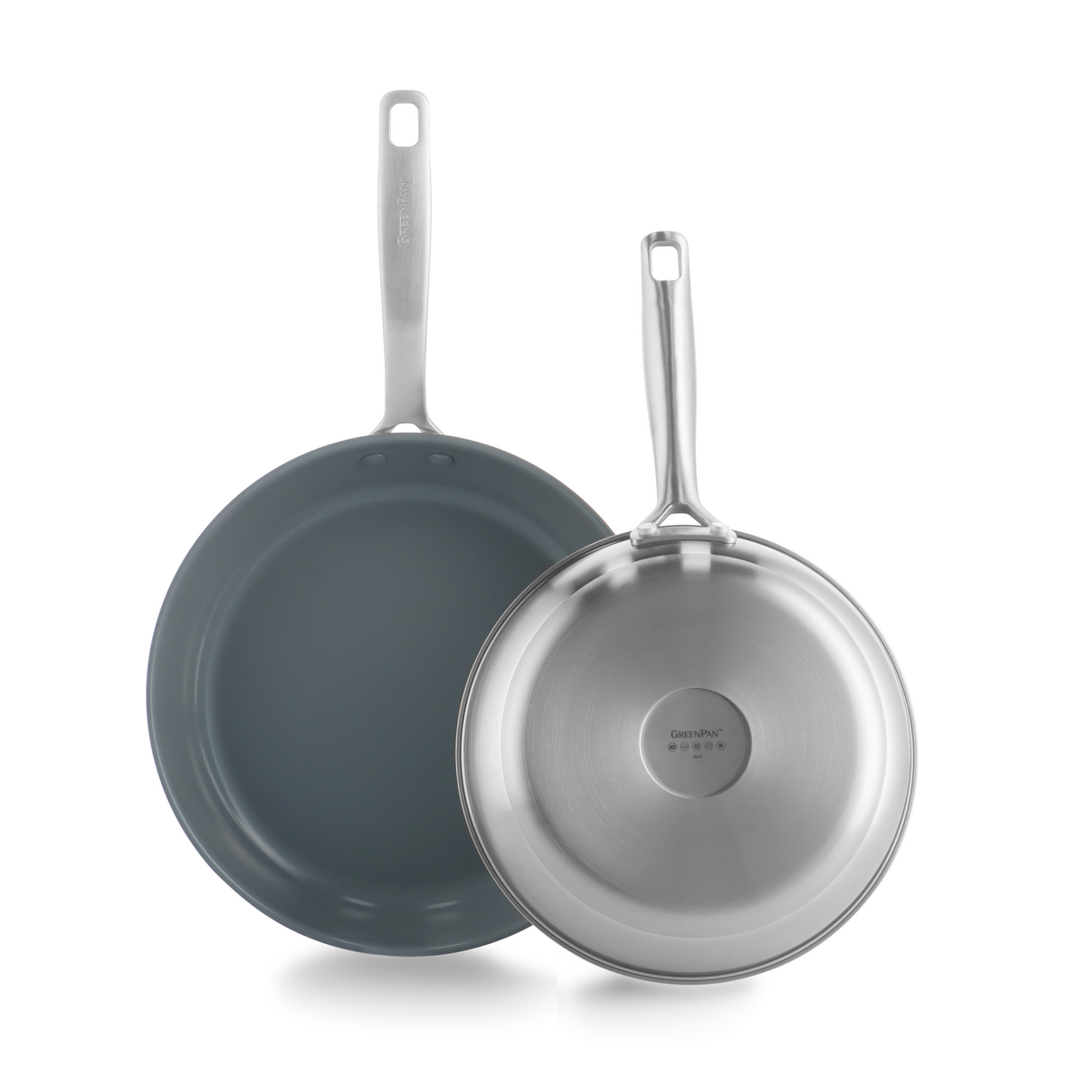 GreenPan Koekenpannen Treviso 24cm 28 cm 2-delige Keramisch inductie pfas-vrij vooraanzicht