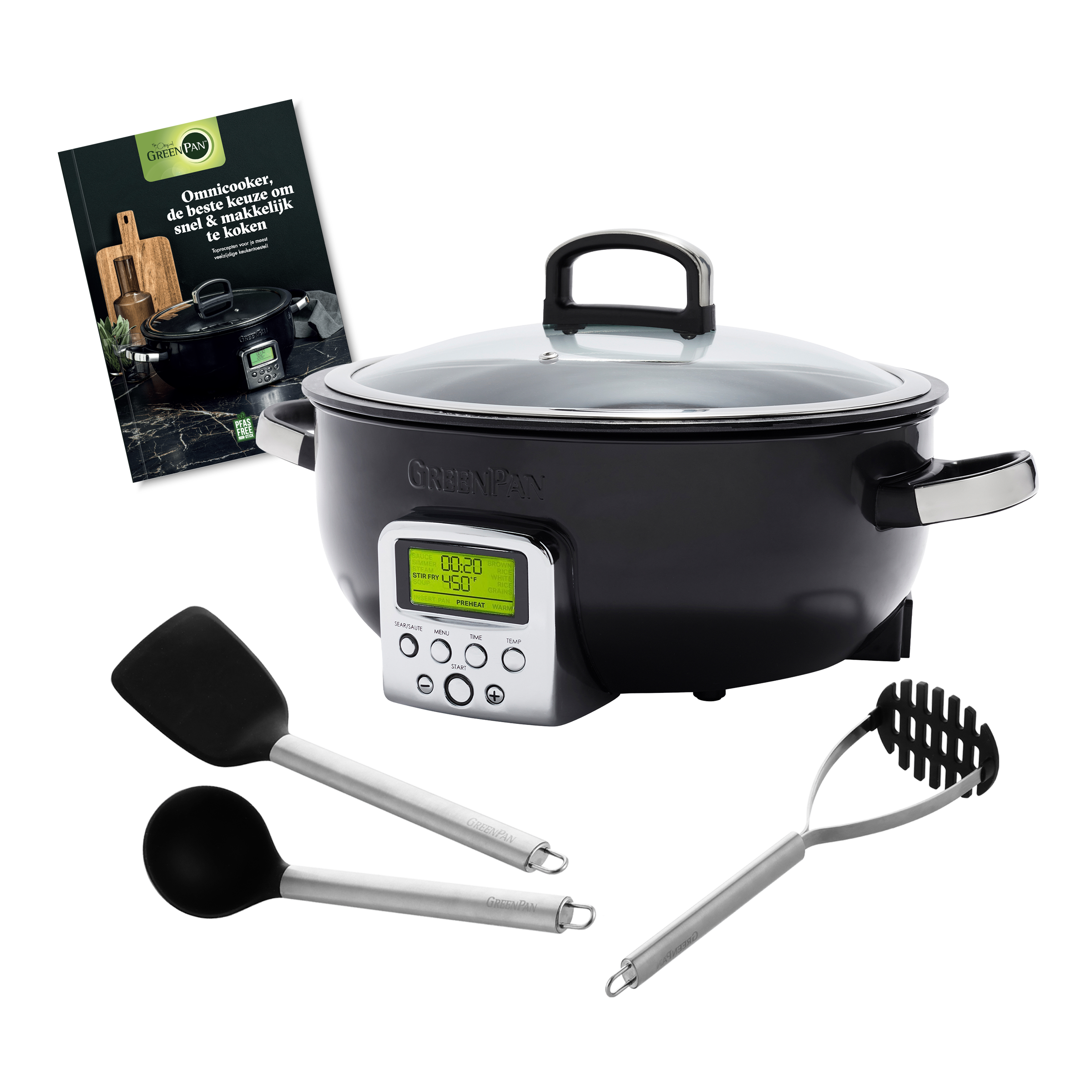 Elektrische wok Black set