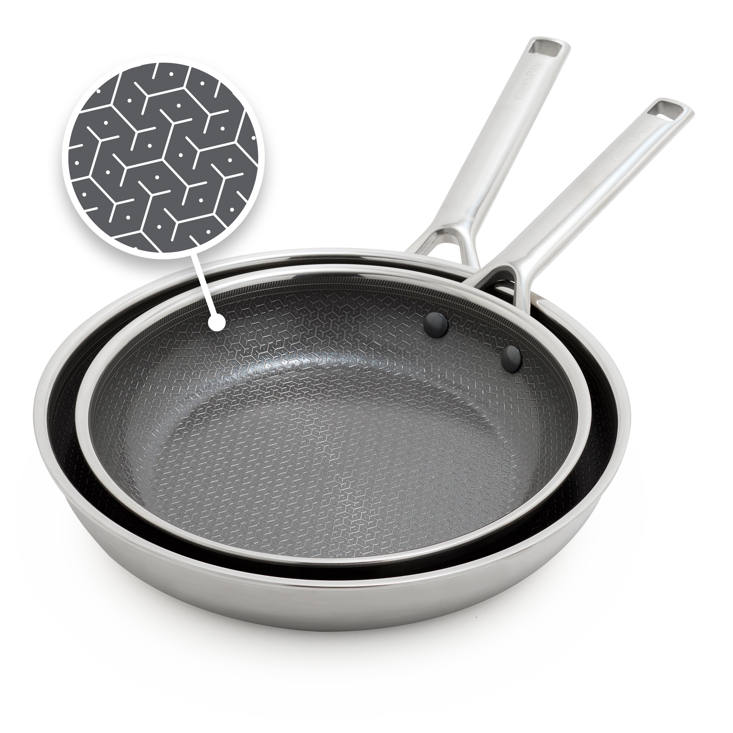 Apex 2-delige stoof- en braadpannenset