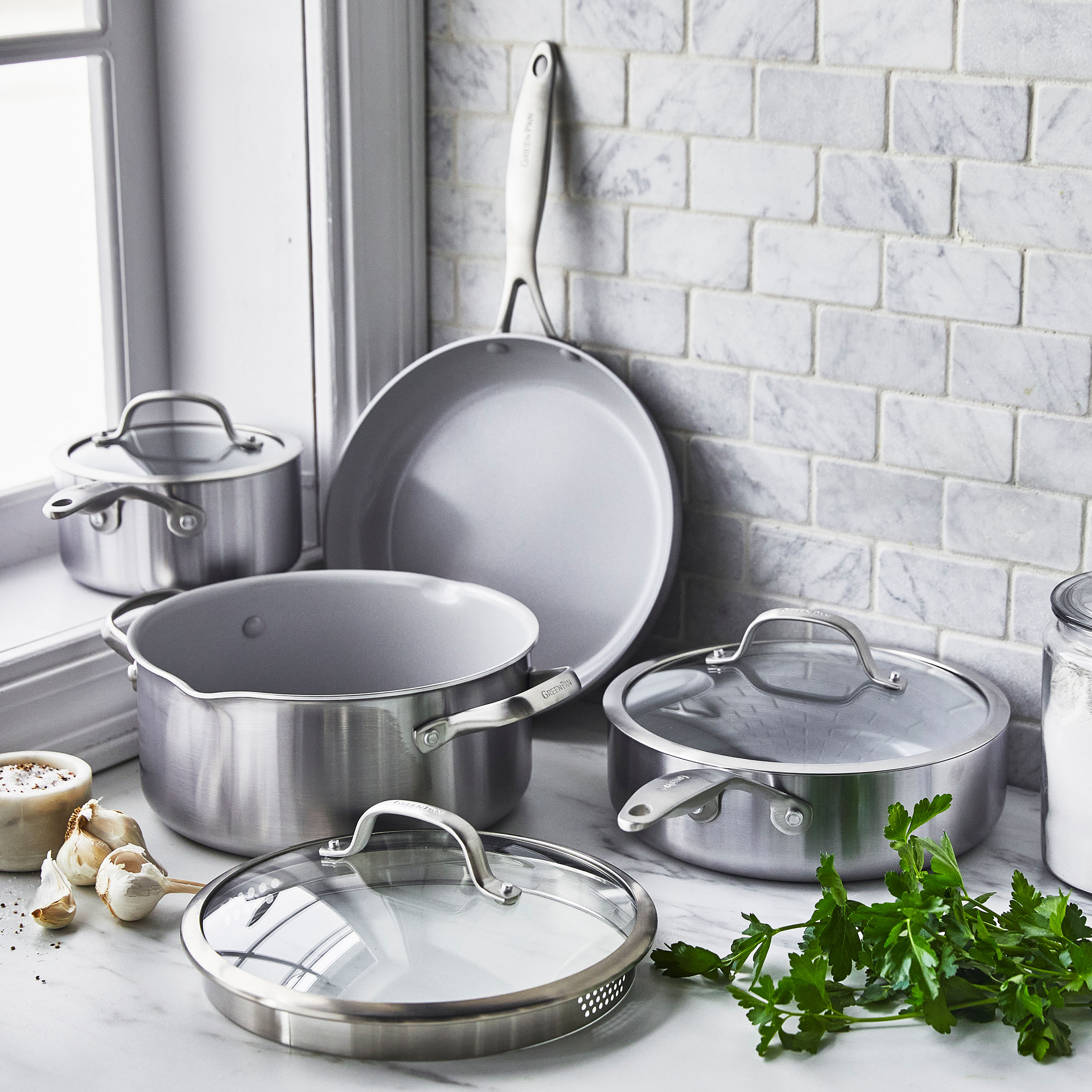 Roestvrij staal all-in-one set 9-delig