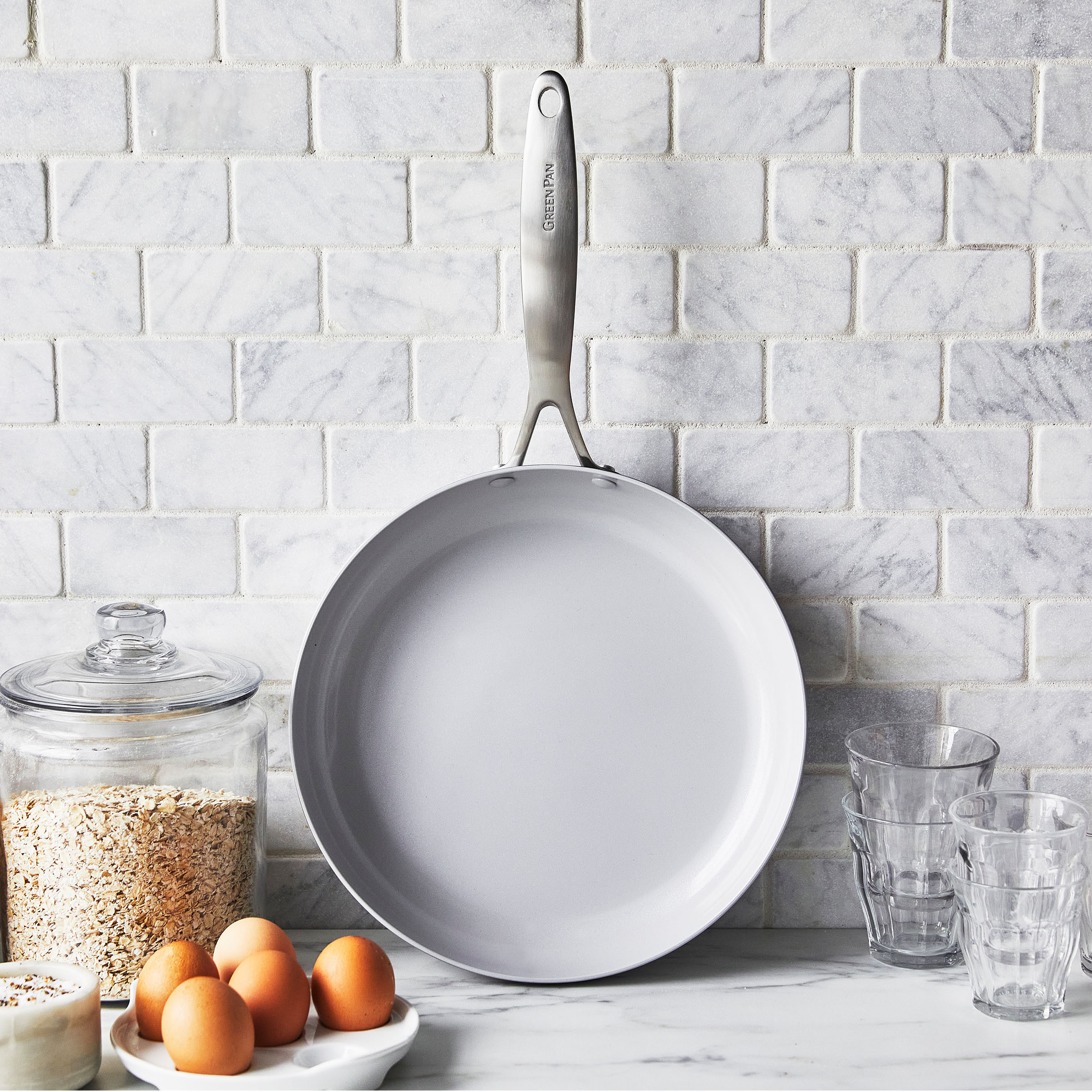 Greenpan Venice Pro Koekenpannen 28cm Keramisch inductie pfas-vrij bovenkant 