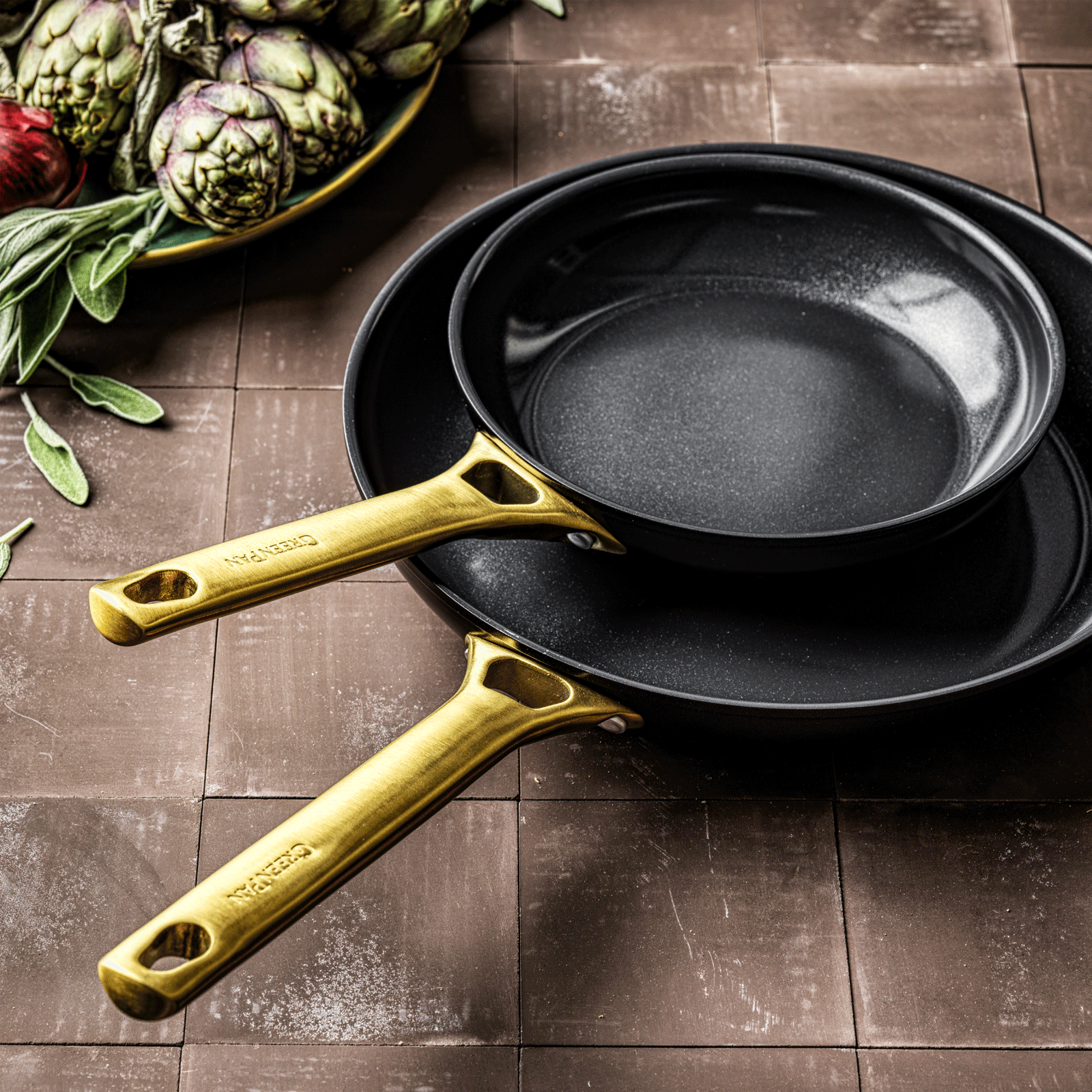 Padova Reserve 2-delige Braadpannenset 20+28cm zwart
