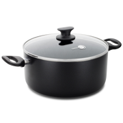 Cambridge Black Kookpan met Deksel 24cm zwart