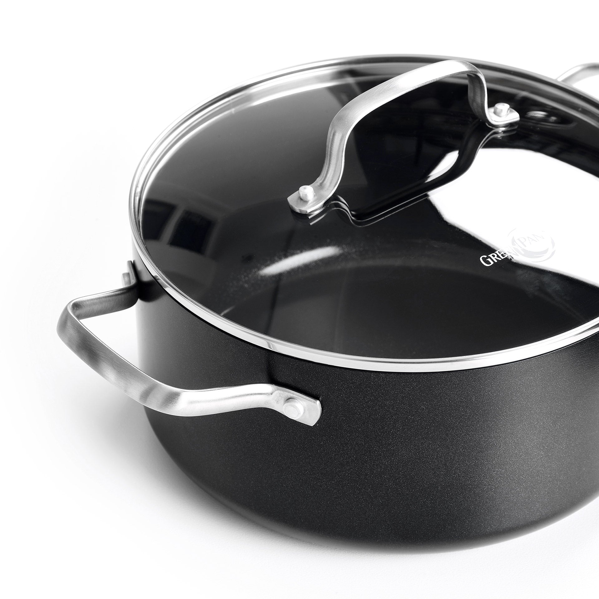 Copenhagen Kookpan met deksel 20cm zwart