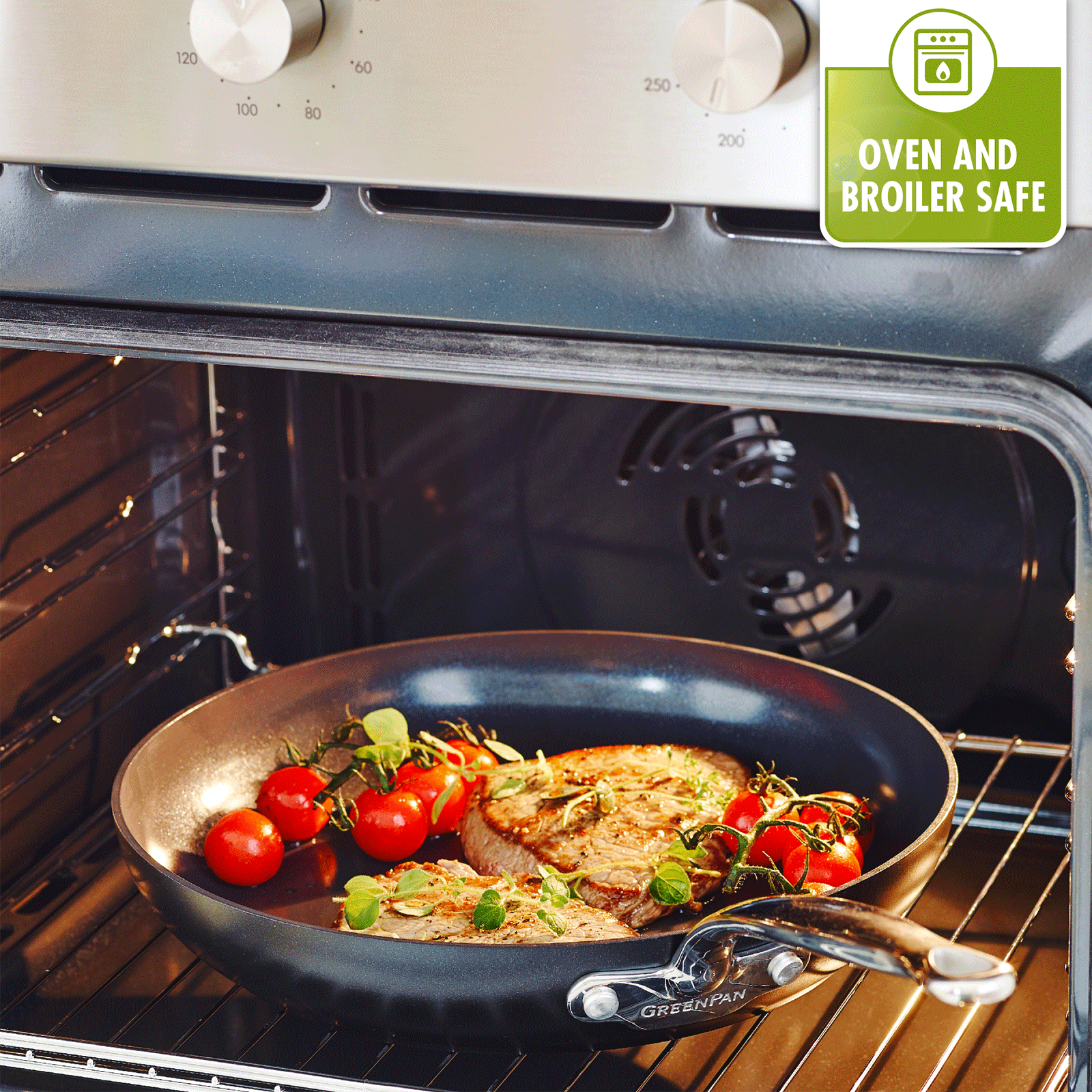 Barcelona Black Hapjespan met Deksel 26cm zwart in de oven 