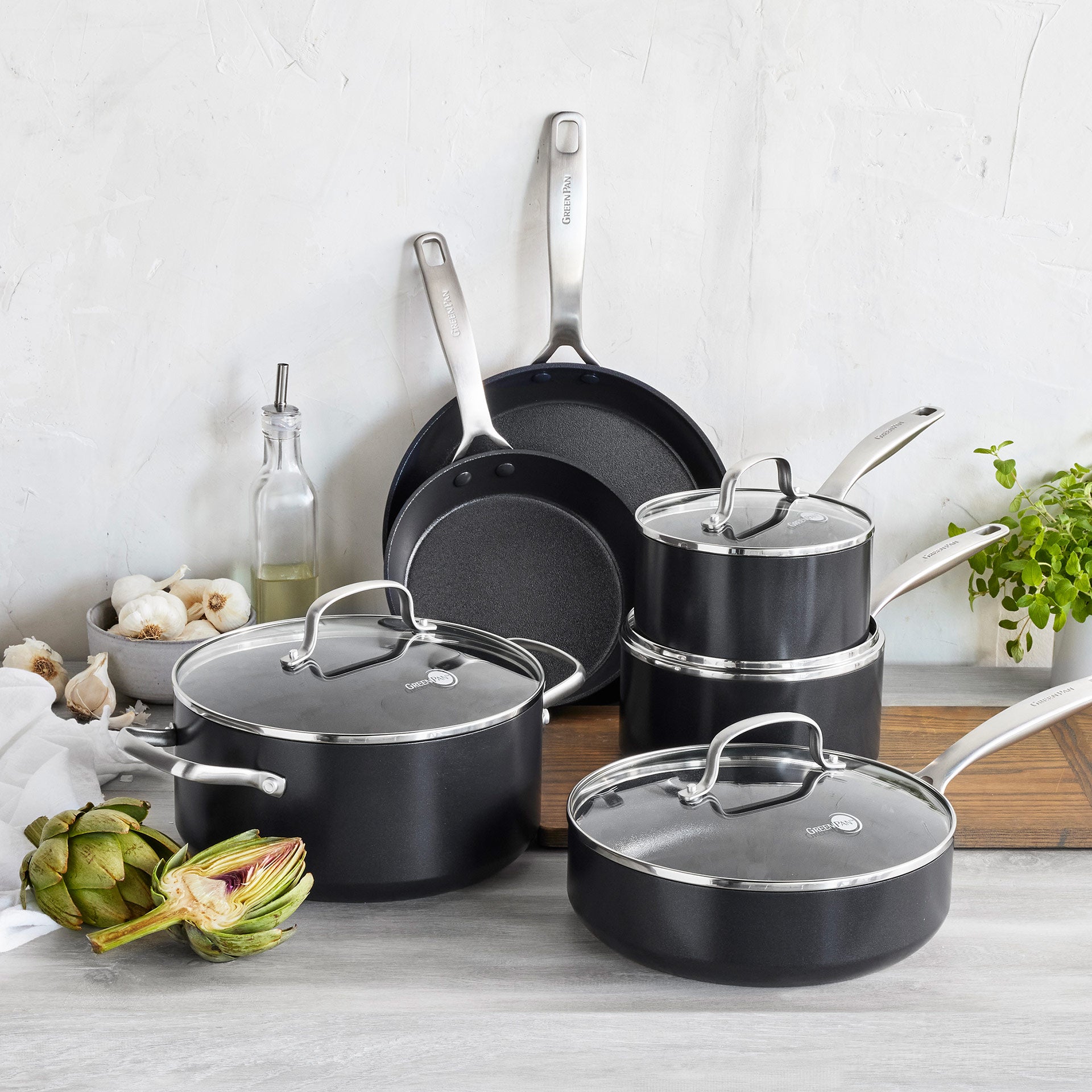 Copenhagen Kookpan met deksel 20cm zwart collectie