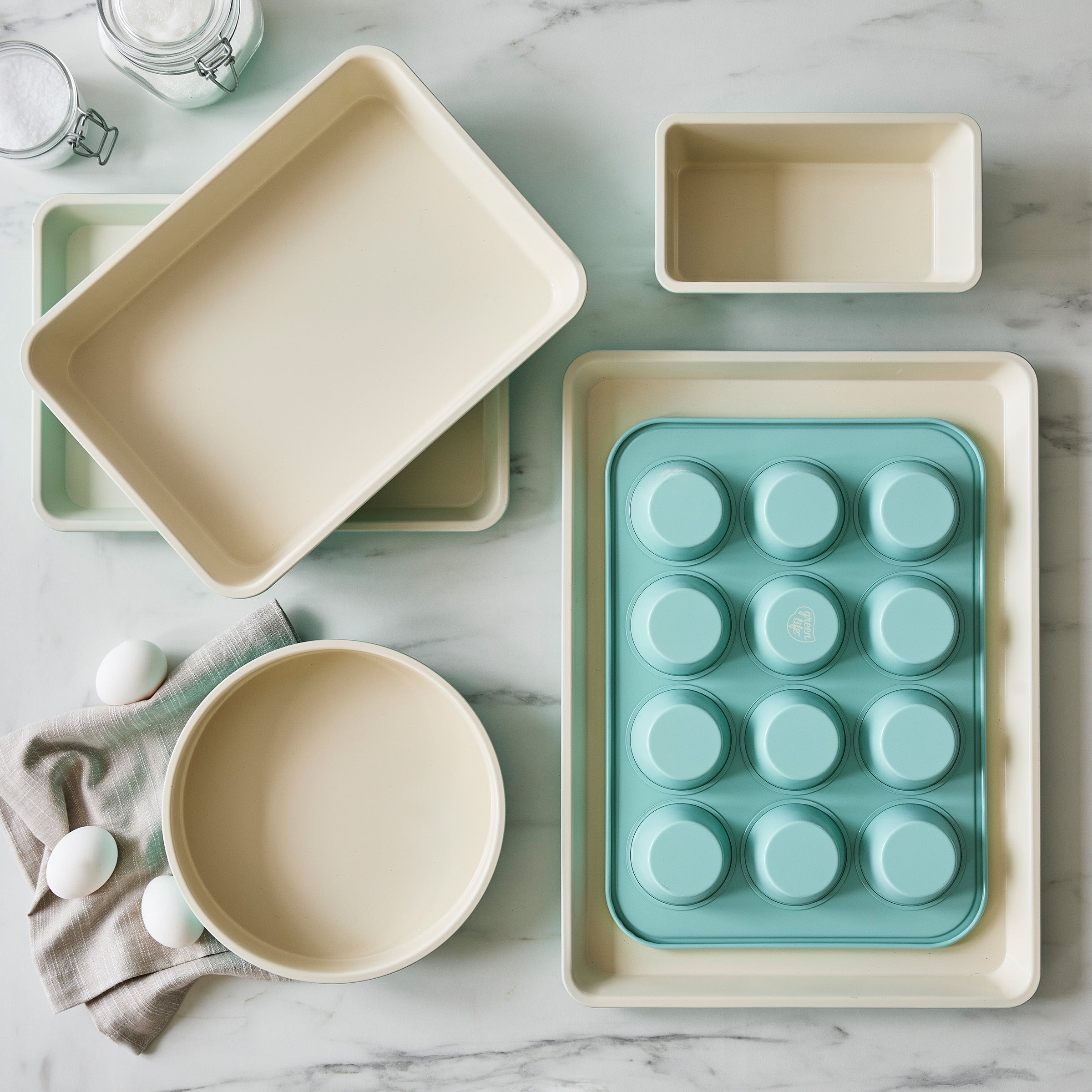 Contour Turquoise Bakvorm voor 12 Muffins collectie